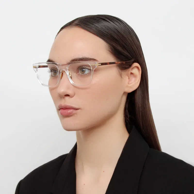 Cove Optical D-Frame in Clear (Asian Fit) sold by Linda Farrow