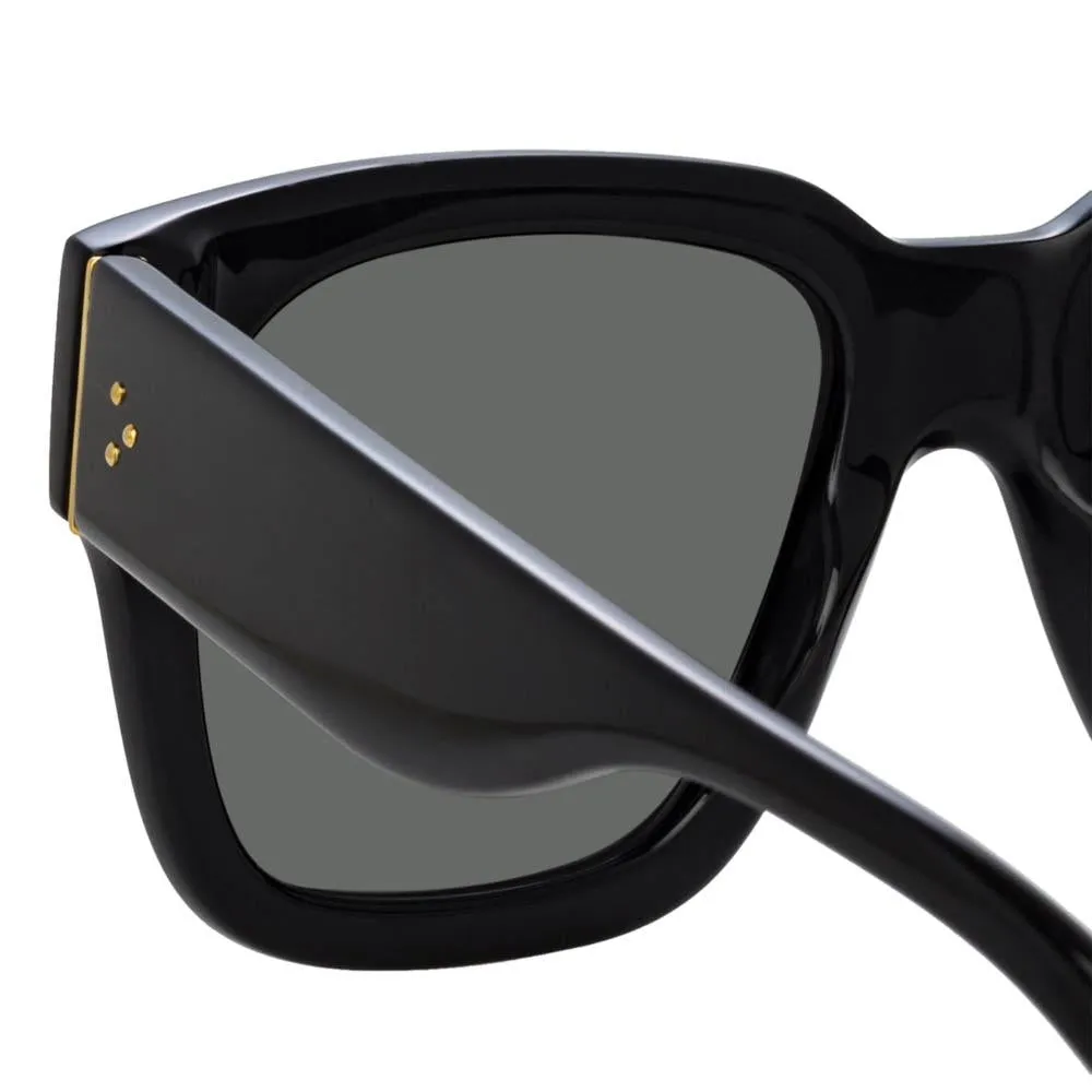 Seymour D-Frame Sunglasses in Black sold by Linda Farrow product image thumbnail 4