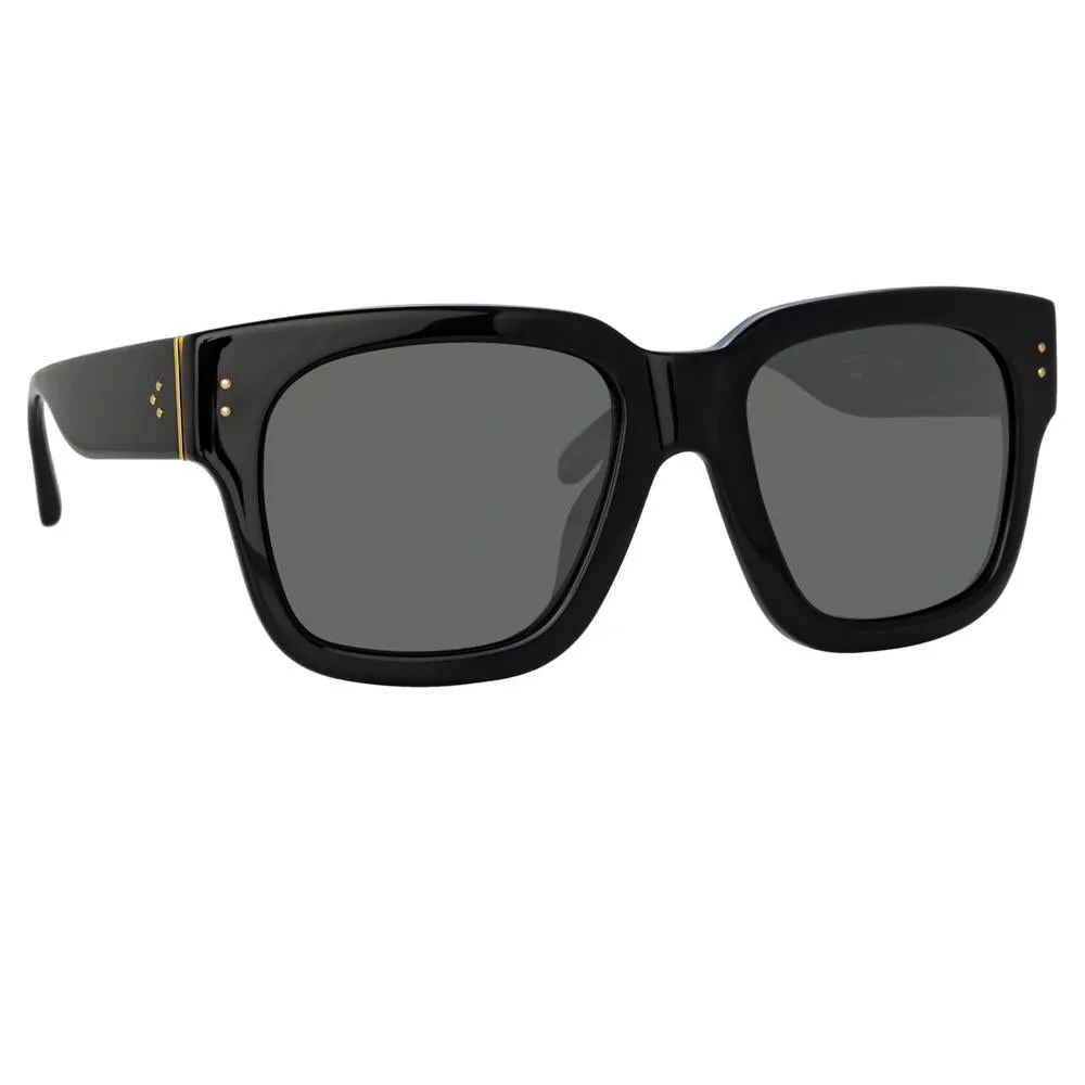 Seymour D-Frame Sunglasses in Black sold by Linda Farrow product image thumbnail 2