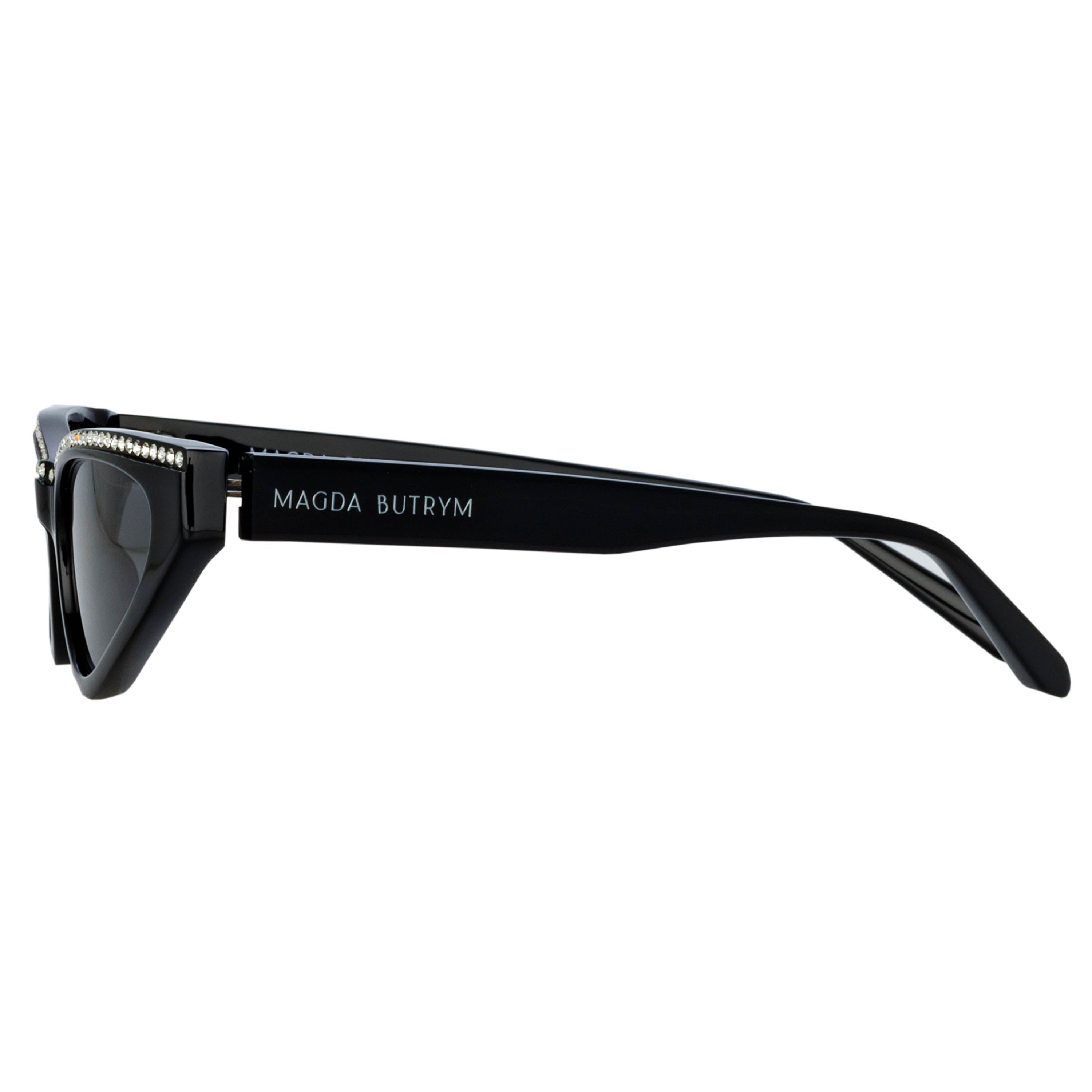 Magda Butrym Cat Eye Sunglasses in Black and Grey sold by Linda Farrow product image thumbnail 3