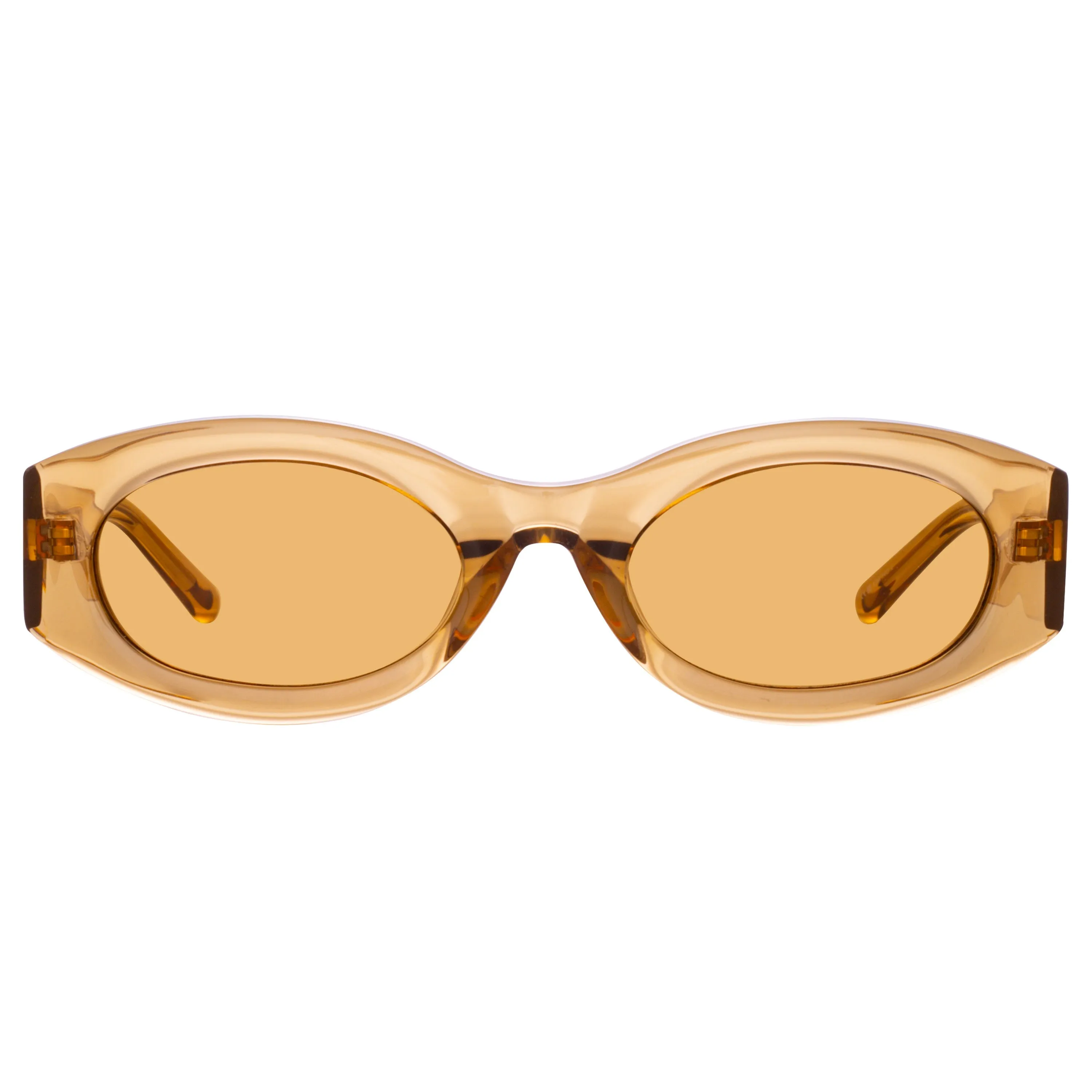 The Attico Berta Oval Sunglasses in Sand sold by Linda Farrow product image thumbnail 2