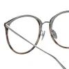 Kings Oversized Optical Frame in Grey Horn sold by Linda Farrow