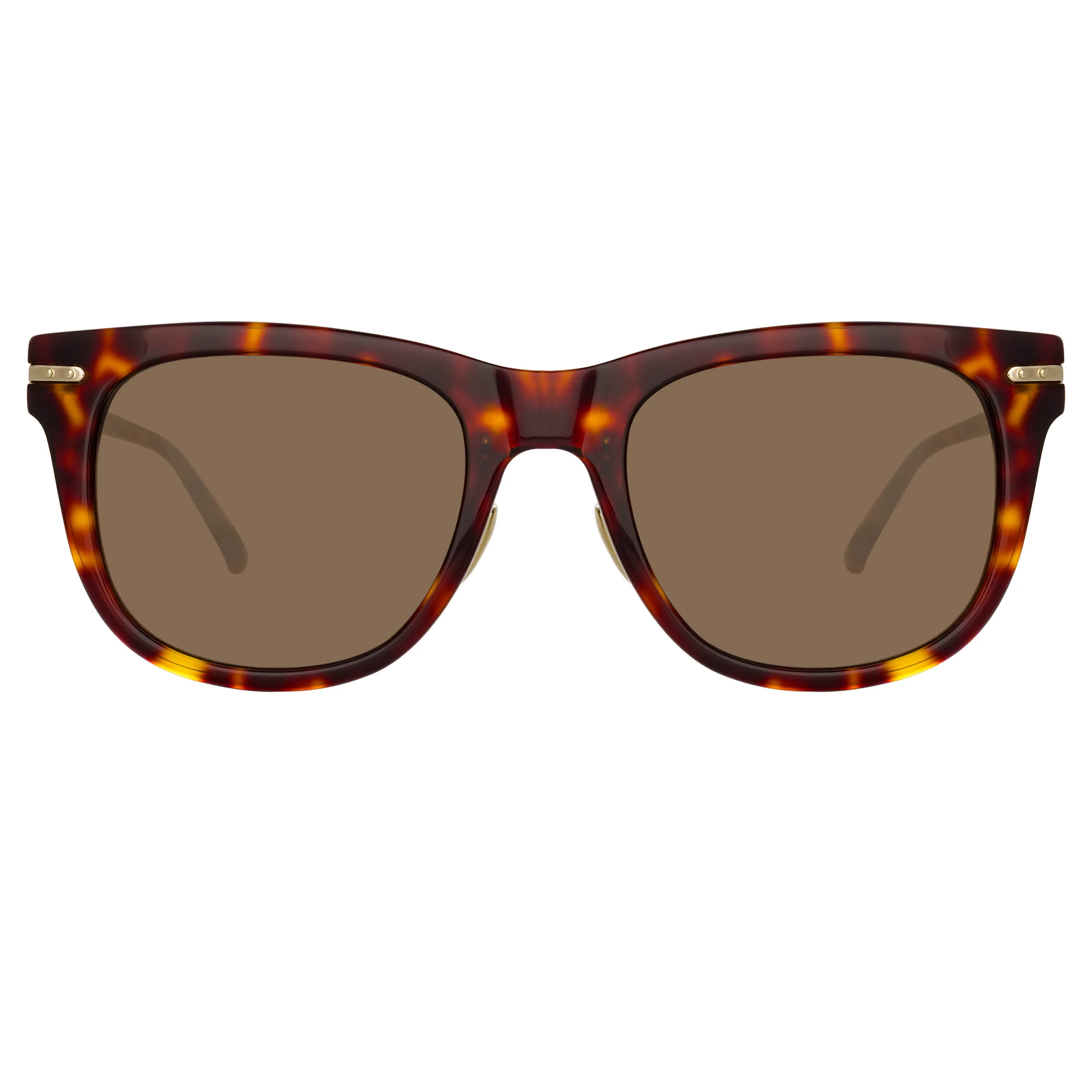 Chrysler D-Frame Sunglasses in Tortoiseshell sold by Linda Farrow