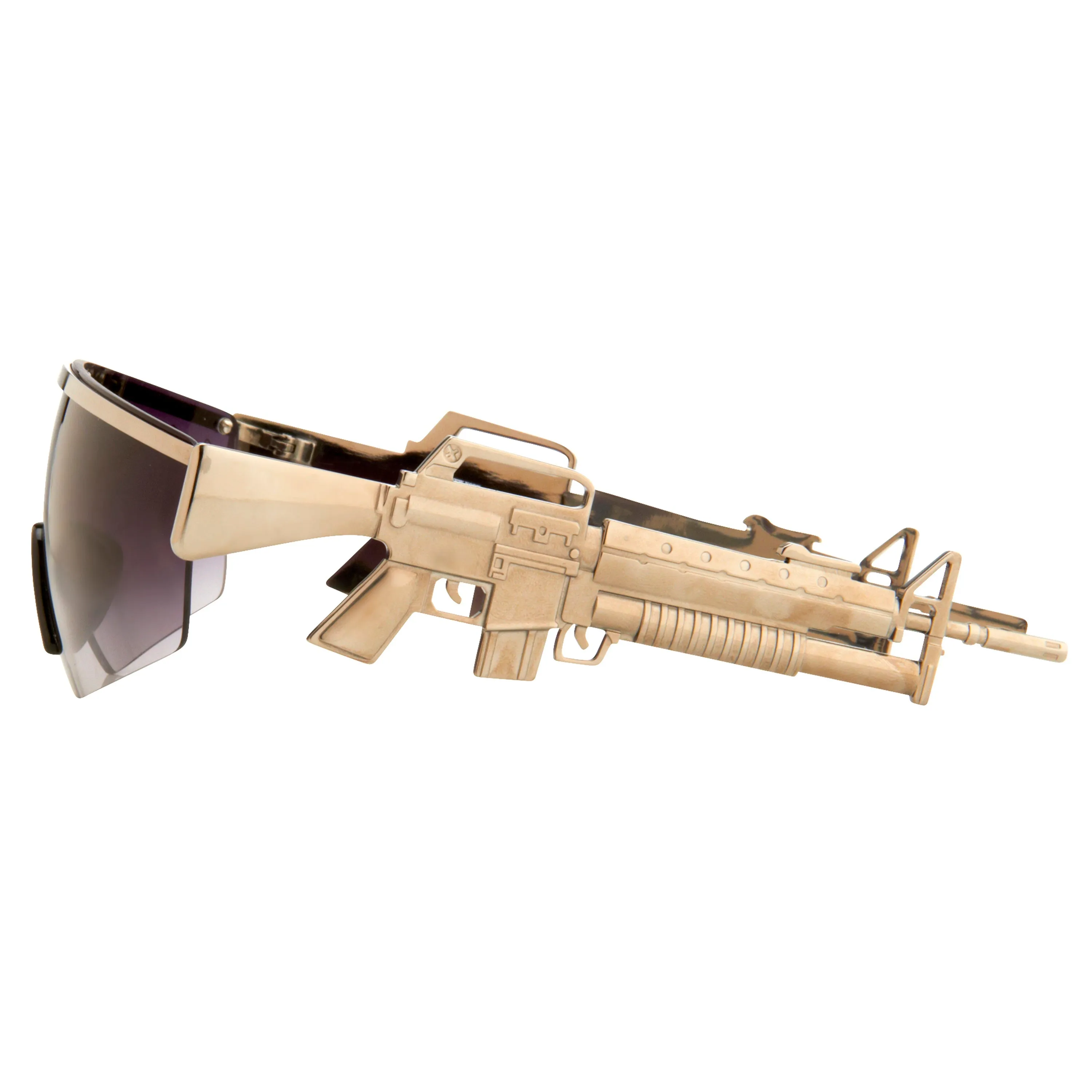 Jeremy Scott M16 Sunglasses in Gun Metal | Parallel