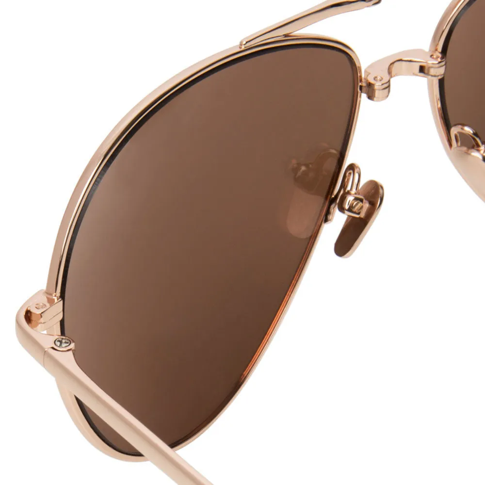 Linda Farrow 518 C3 Aviator Sunglasses sold by Linda Farrow product image thumbnail 4