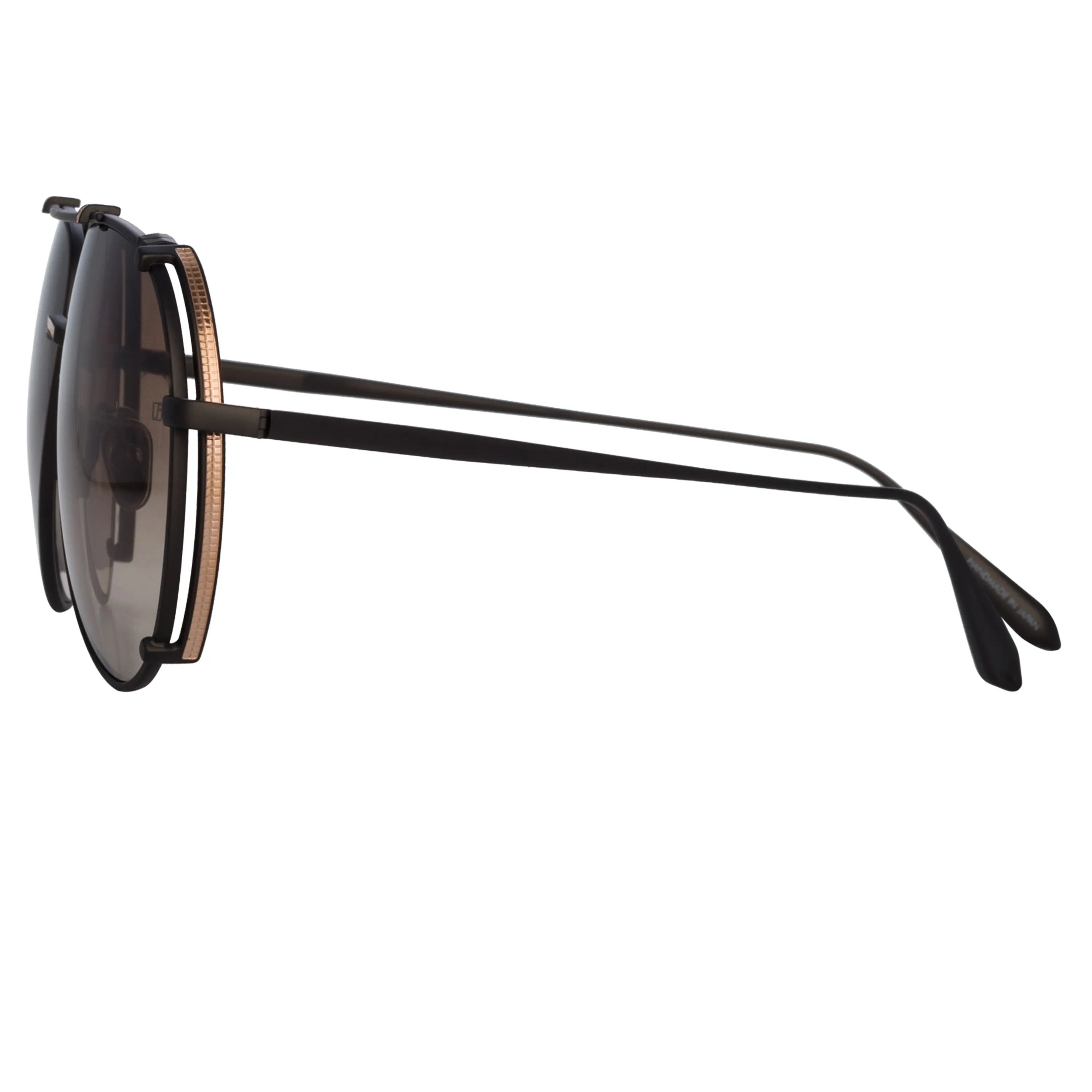 Newman Aviator Sunglasses in Black sold by Linda Farrow product image thumbnail 3