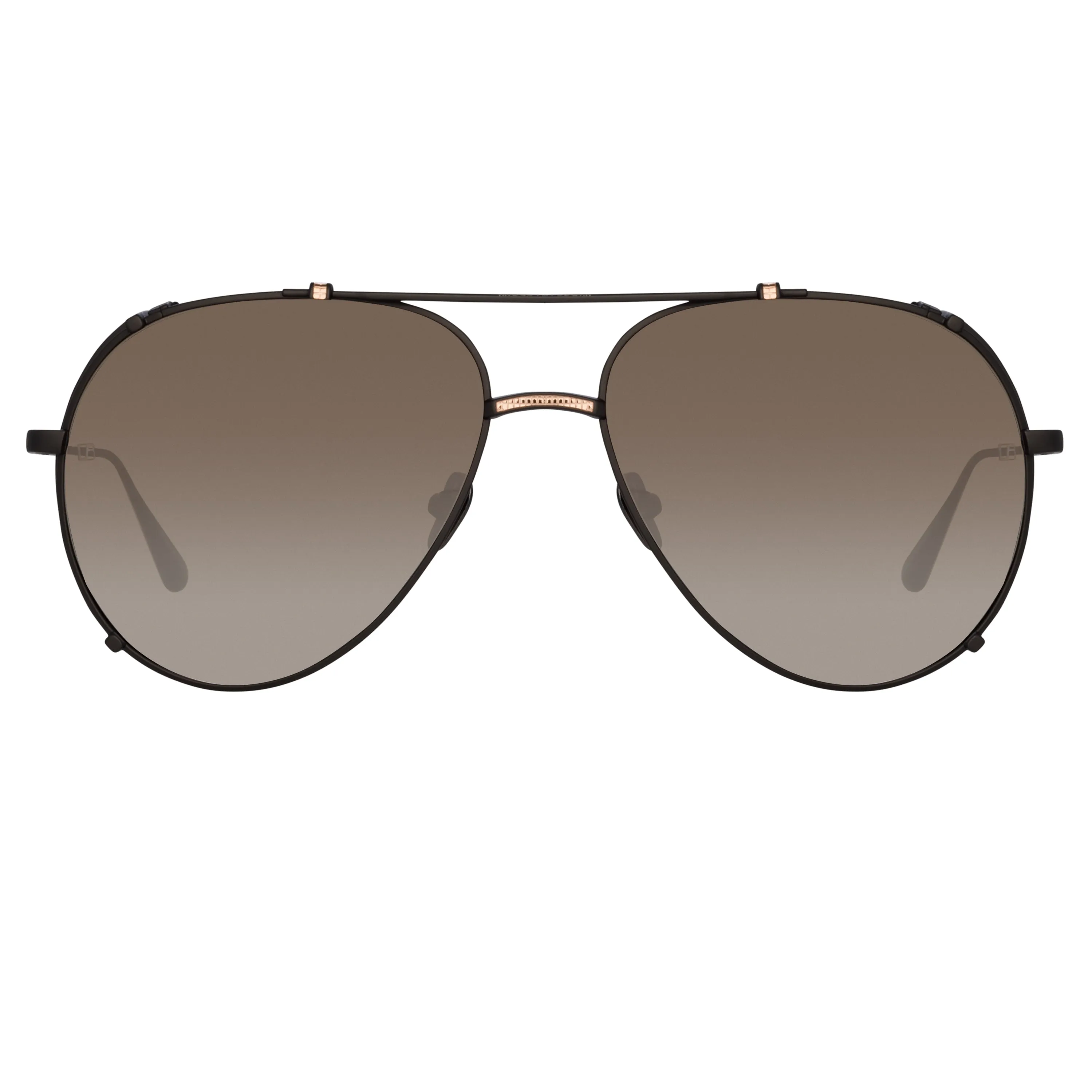 Newman Aviator Sunglasses in Black sold by Linda Farrow product image thumbnail 2