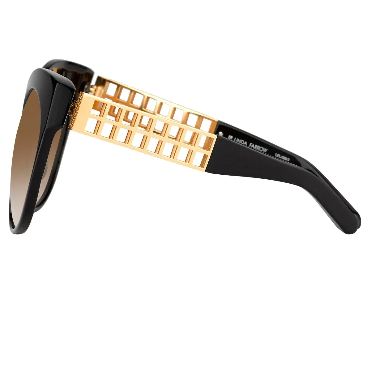 Linda Farrow 388 C3 Cat Eye Sunglasses sold by Linda Farrow product image thumbnail 3
