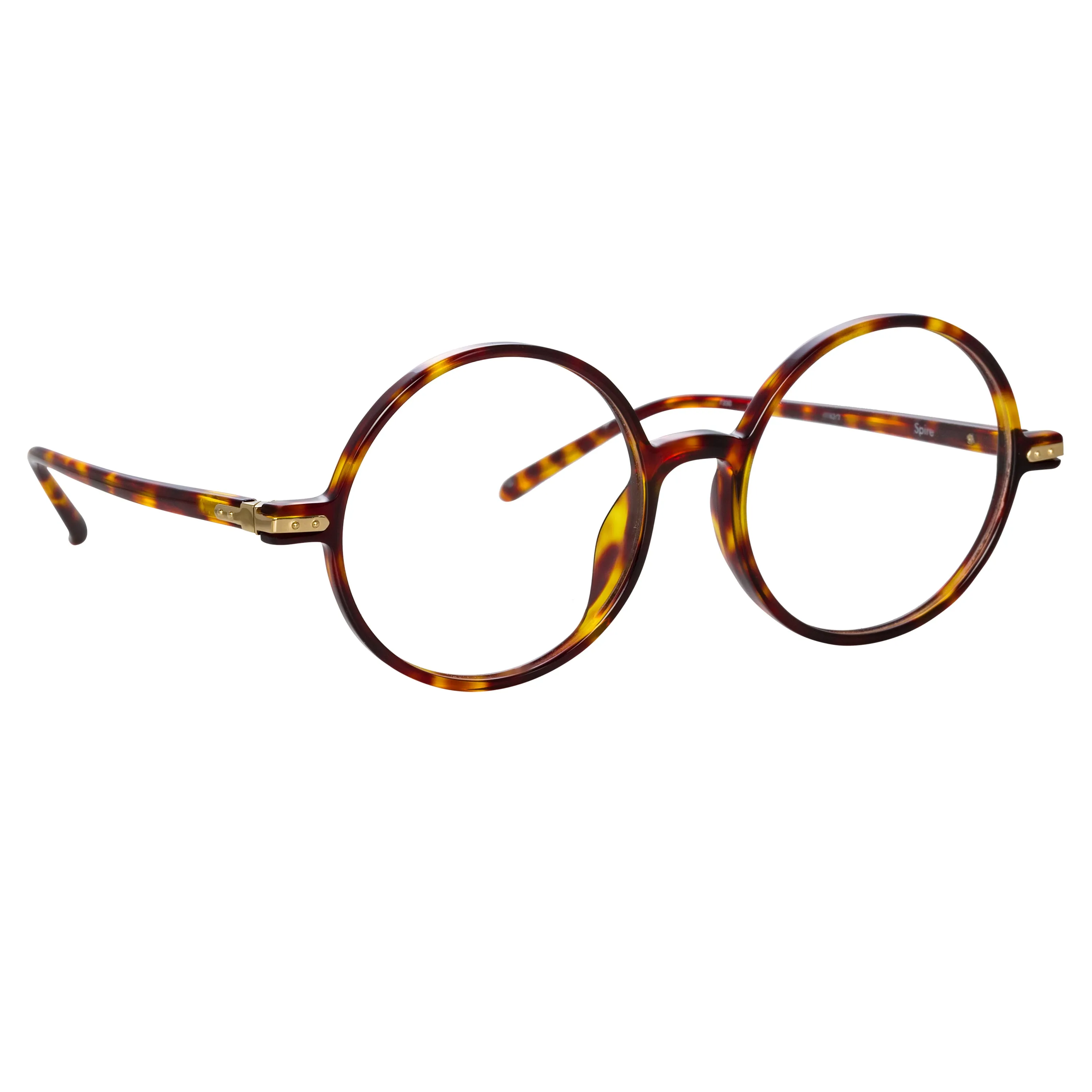Spire Round Optical Frame in Tortoiseshell sold by Linda Farrow