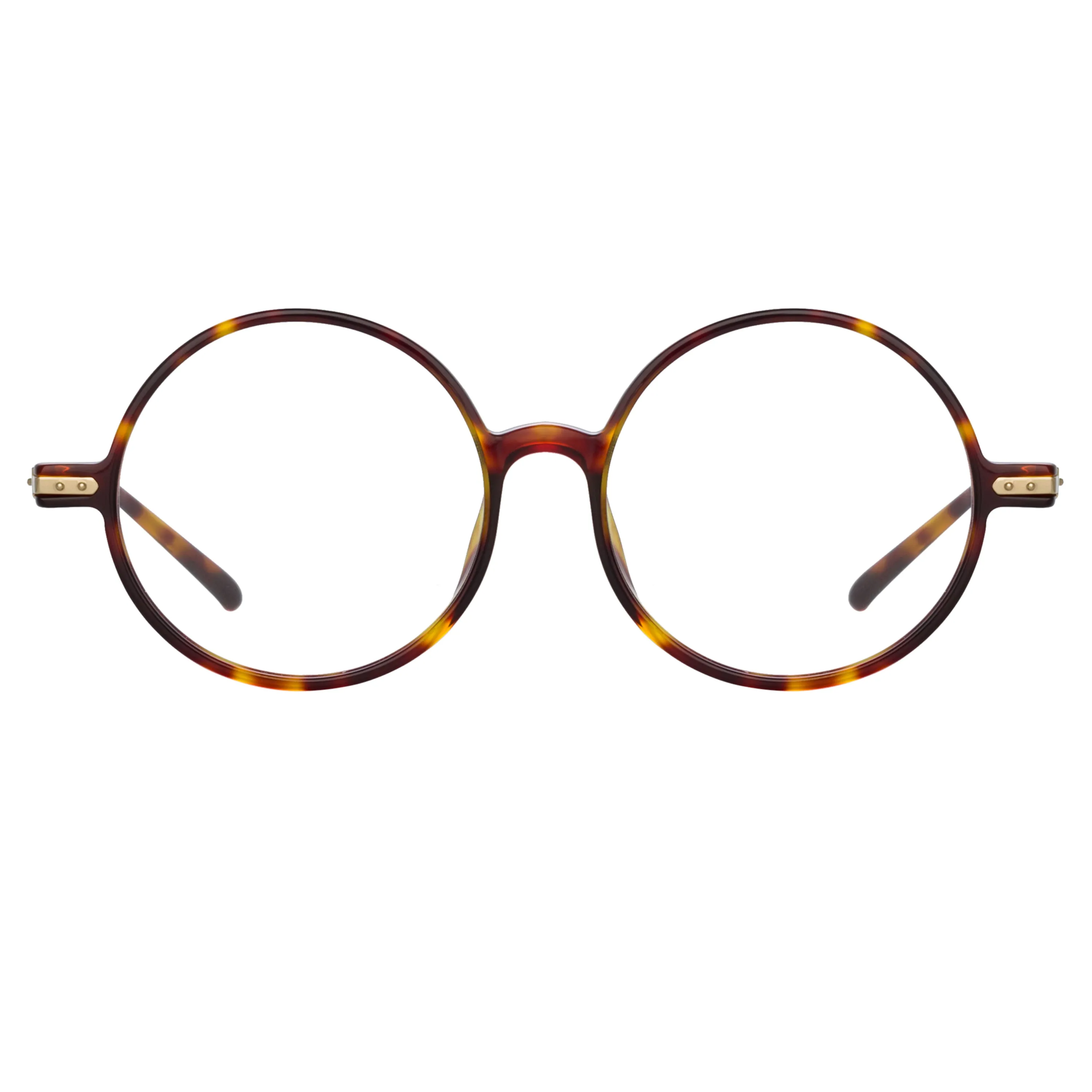 Spire Round Optical Frame in Tortoiseshell sold by Linda Farrow product image thumbnail 2
