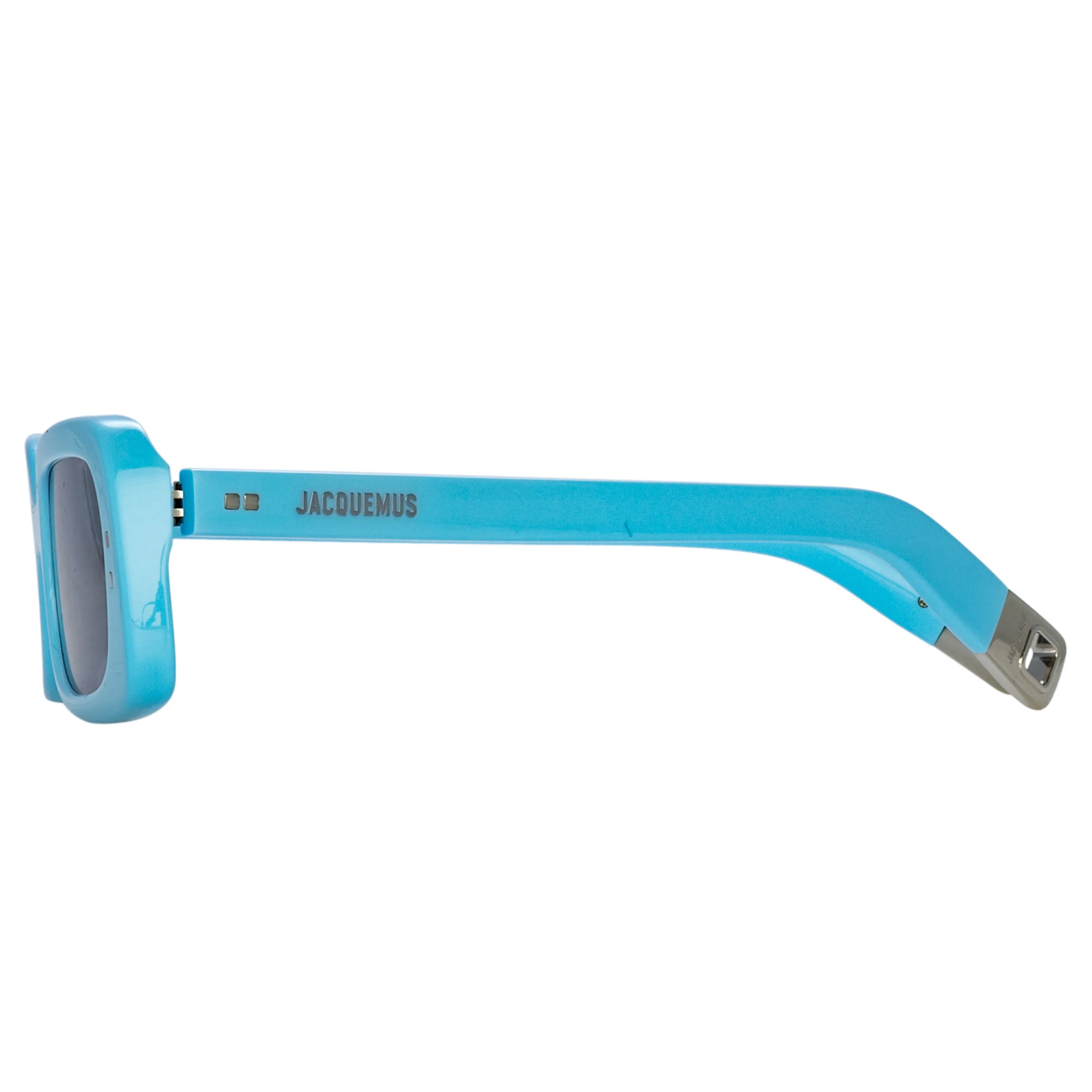 【送料&関税込】Jacquemus Azzurro - Black Sunglasses - Unise Azzurro Rectangular Sunglasses in Light Blue by Jacquemus