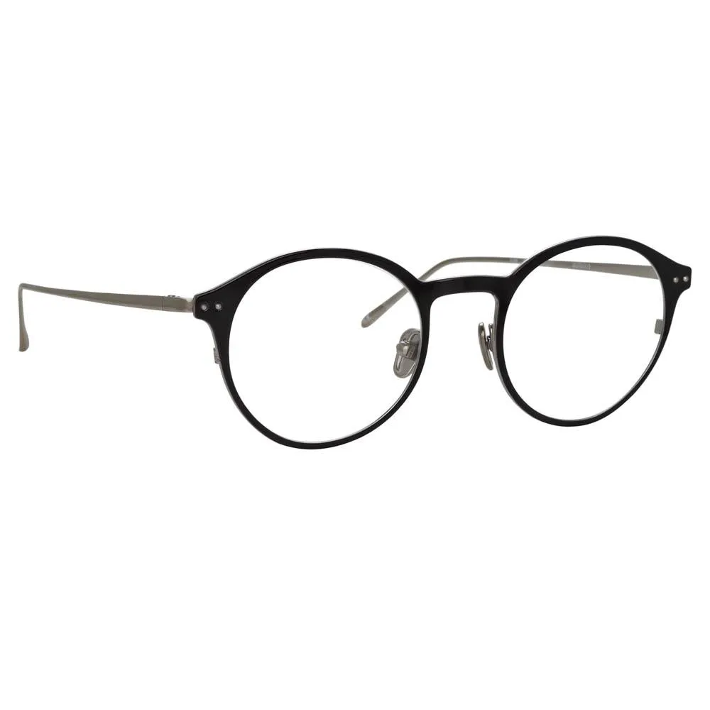 Lee Oval Optical Frame in Black sold by Linda Farrow product image thumbnail 2