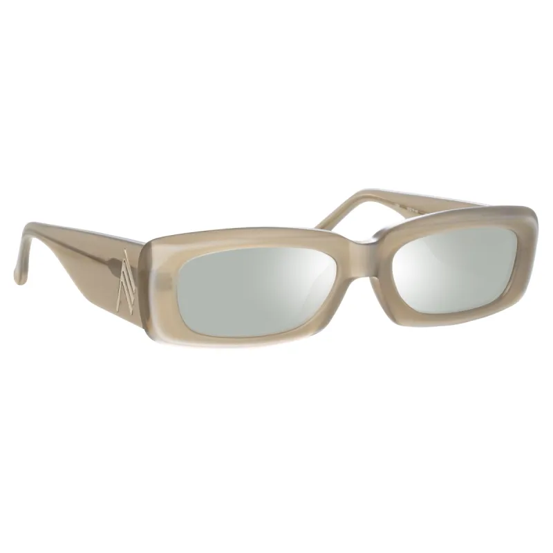 The Attico Mini Marfa in Silver sold by Linda Farrow