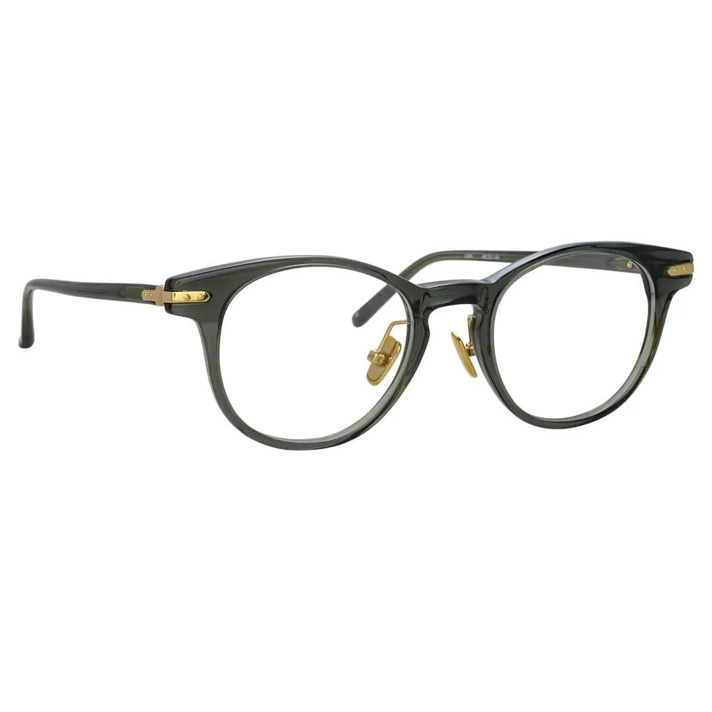 Bay Optical D-Frame in Green (Men's) sold by Linda Farrow product image thumbnail 3