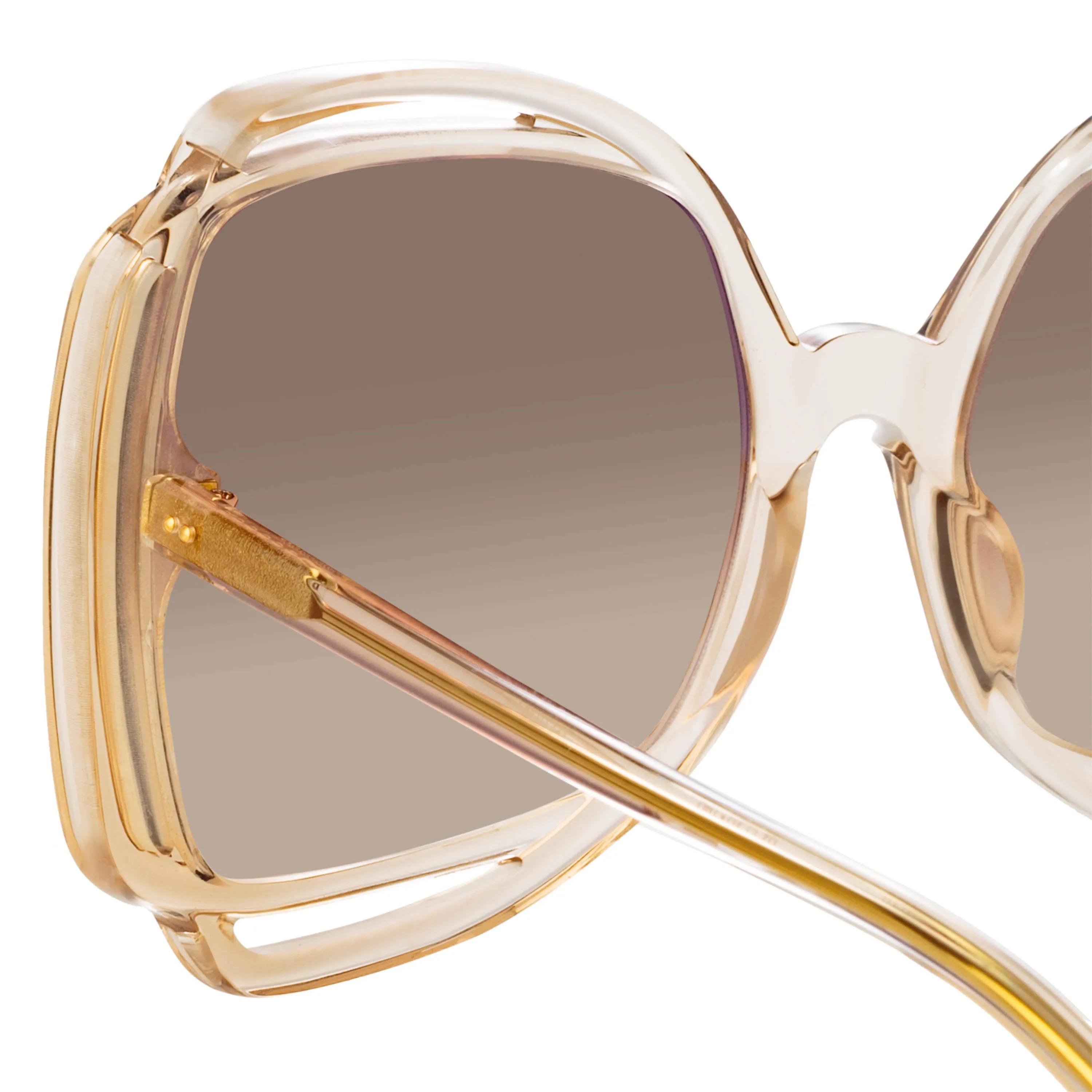 Valentina Squared Sunglasses in Ash sold by Linda Farrow product image thumbnail 5