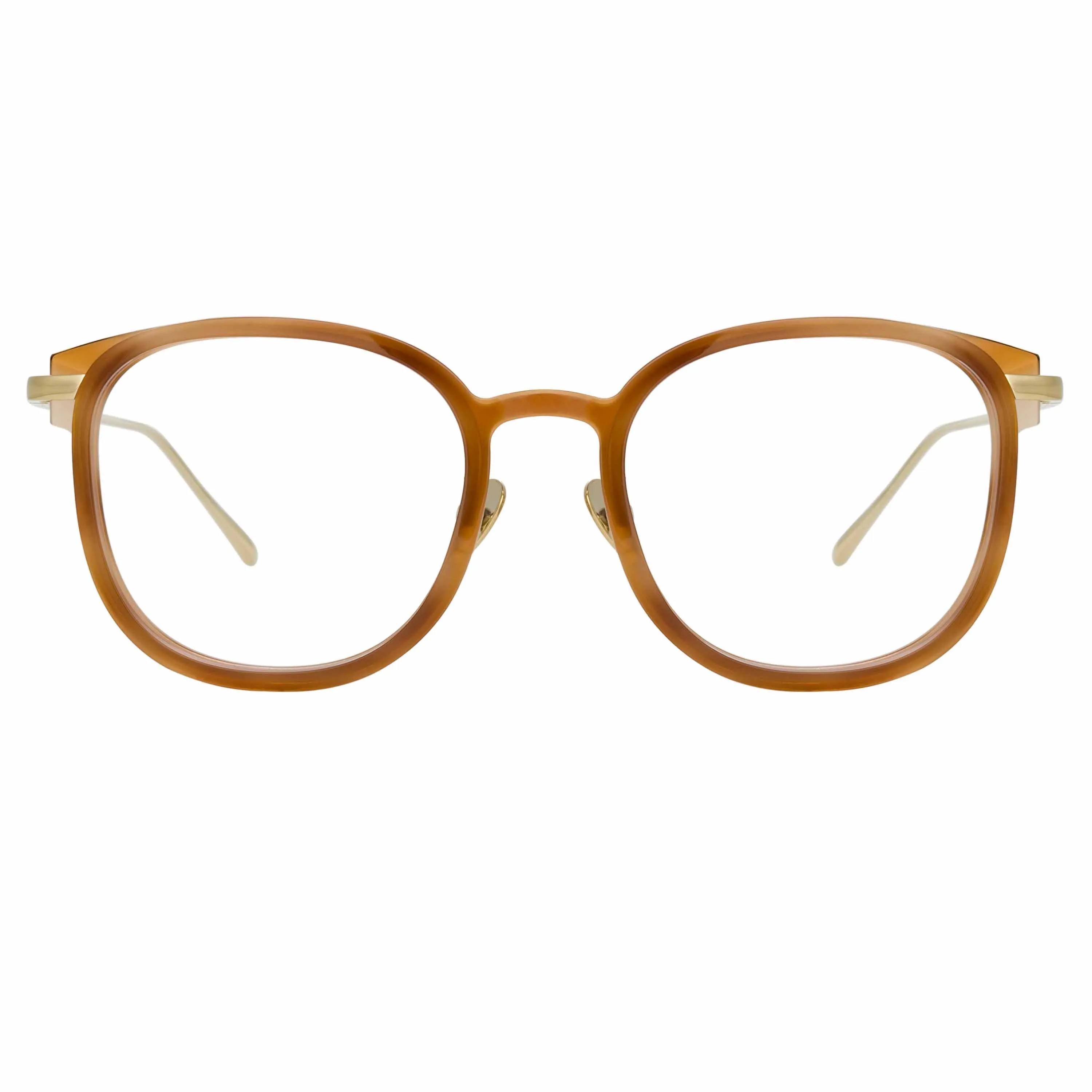 Fraser Optical Square Frame in Horn sold by Linda Farrow product image thumbnail 2