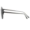 Reed Square Sunglasses in Nickel sold by Linda Farrow
