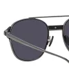 Reed Square Sunglasses in Nickel sold by Linda Farrow
