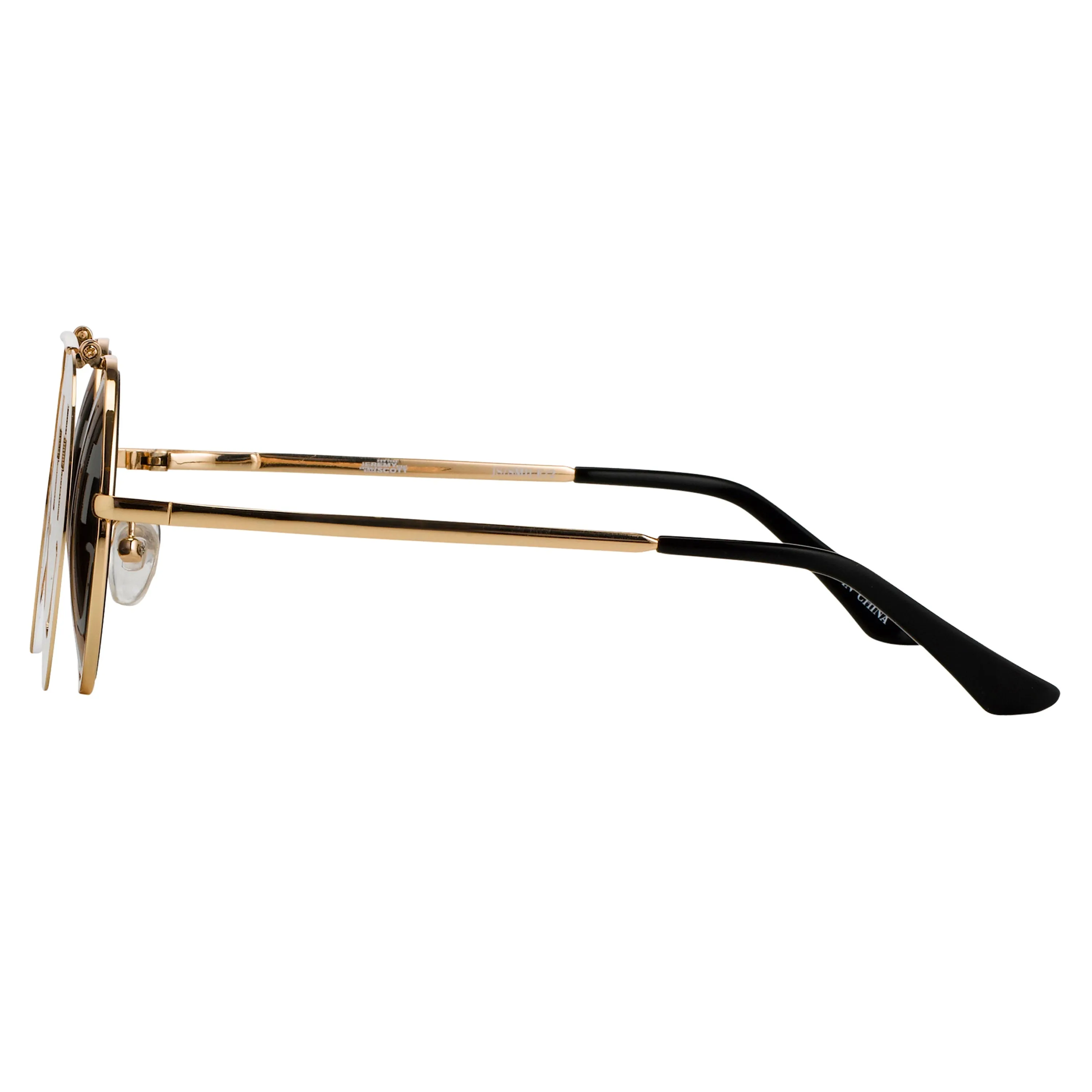 Jeremy Scott Smile Sunglasses in Gold sold by Linda Farrow product image thumbnail 2