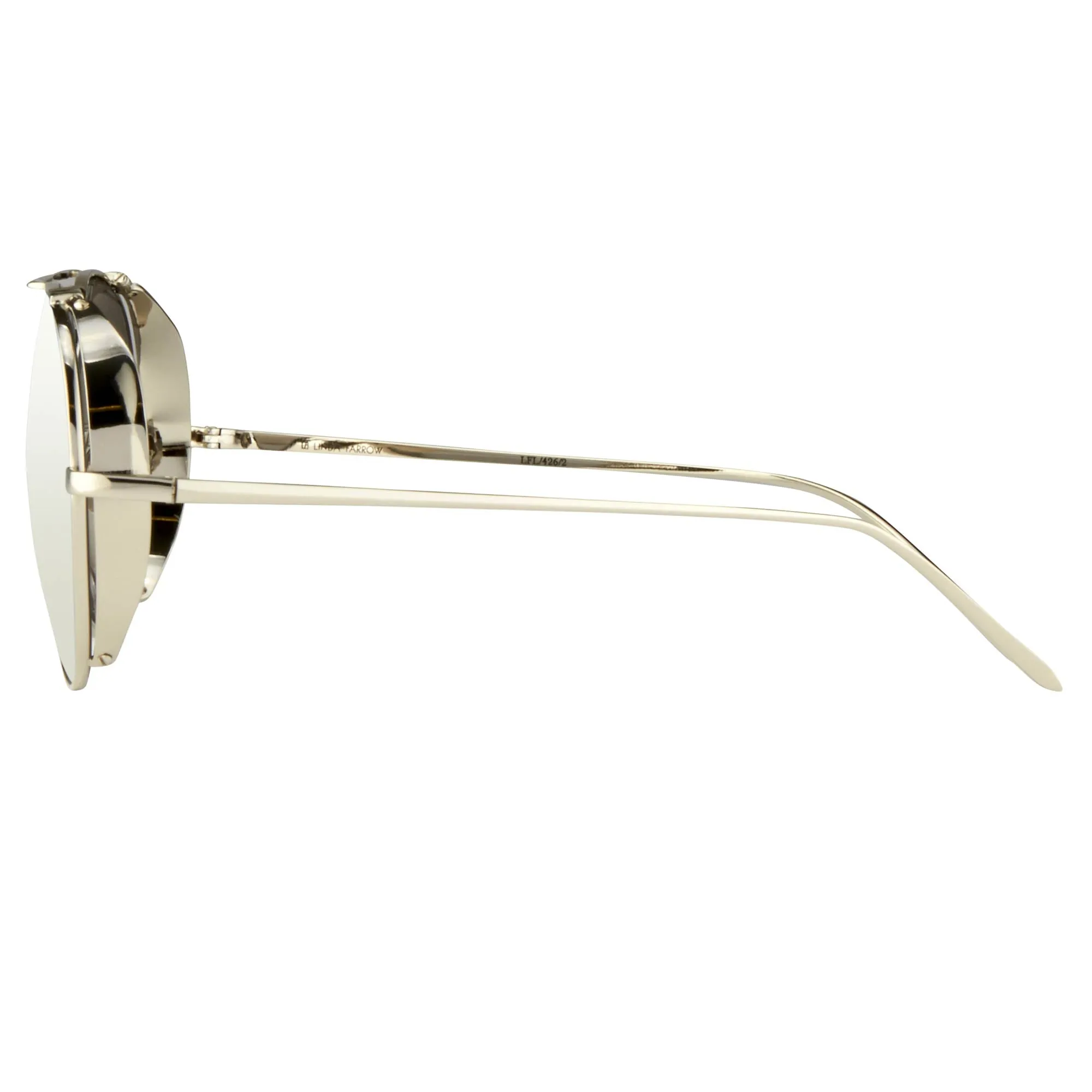 Linda Farrow 426 C2 Aviator Sunglasses sold by Linda Farrow product image thumbnail 3