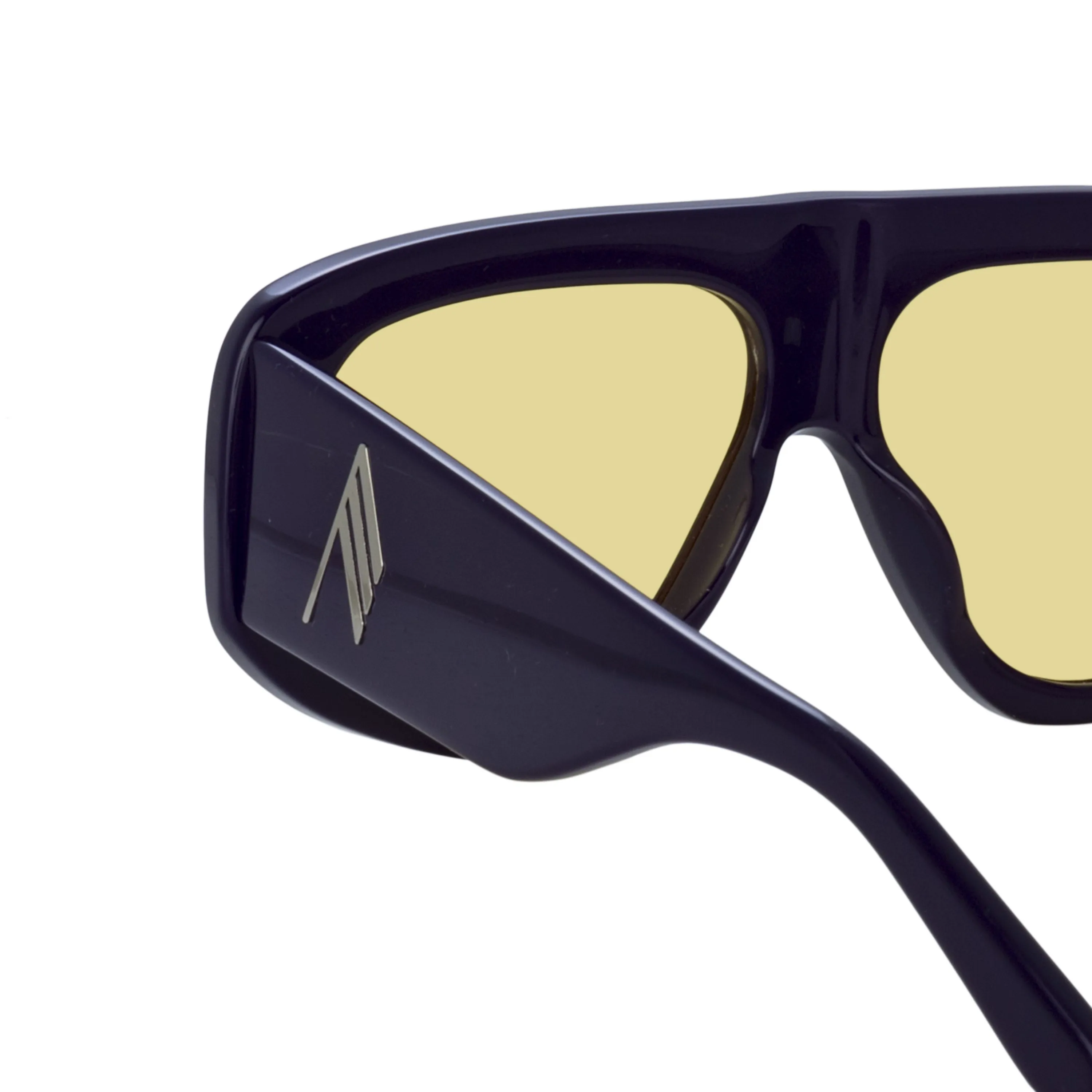 The Attico Milano Oversized Sunglasses in Purple sold by Linda Farrow product image thumbnail 5