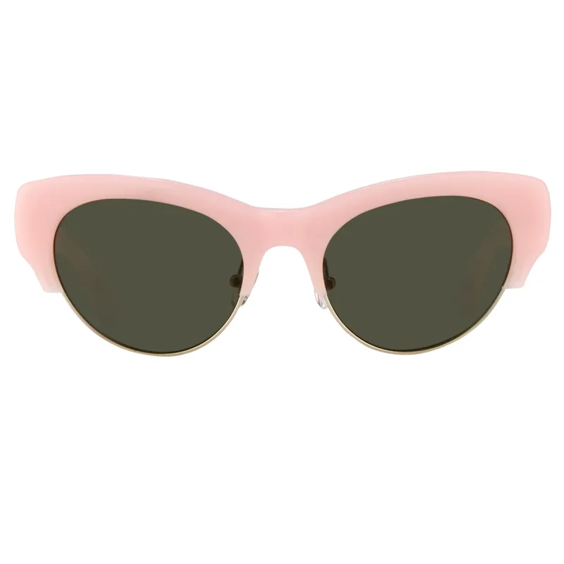 Dries Van Note Cat Eye Sunglasses in Pink sold by Linda Farrow