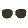 Jarvis Aviator Sunglasses in Black sold by Linda Farrow