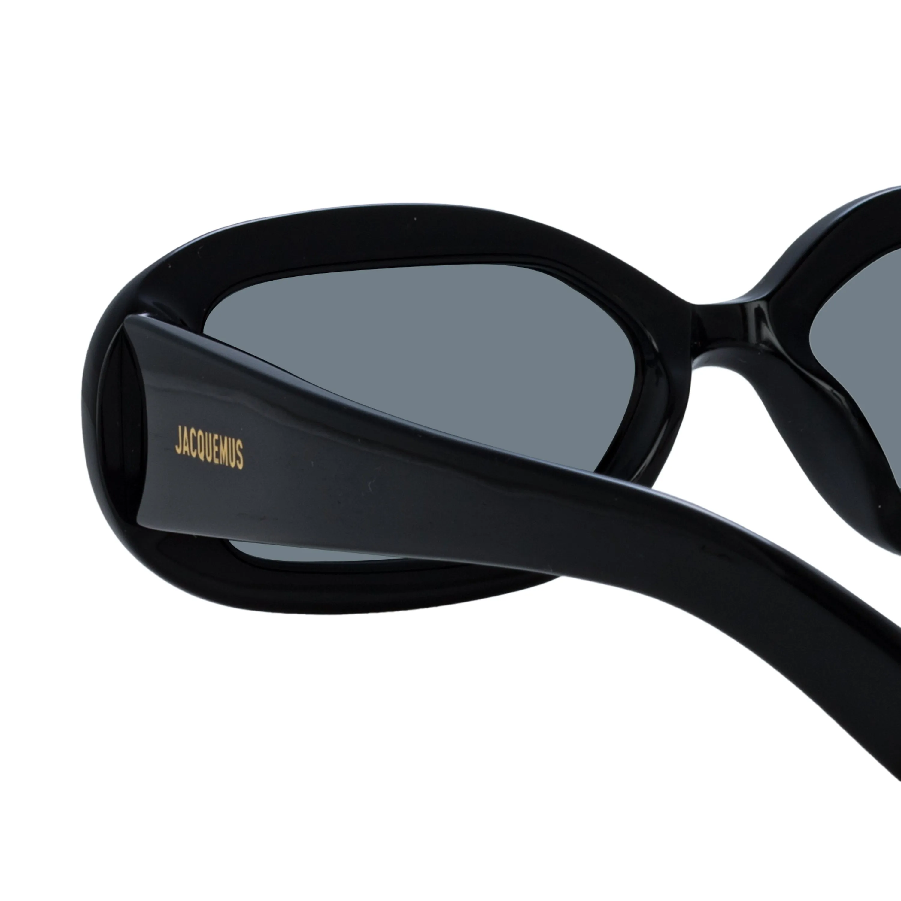 Rond Rectangular Sunglasses in Black by Jacquemus sold by Linda Farrow product image thumbnail 5