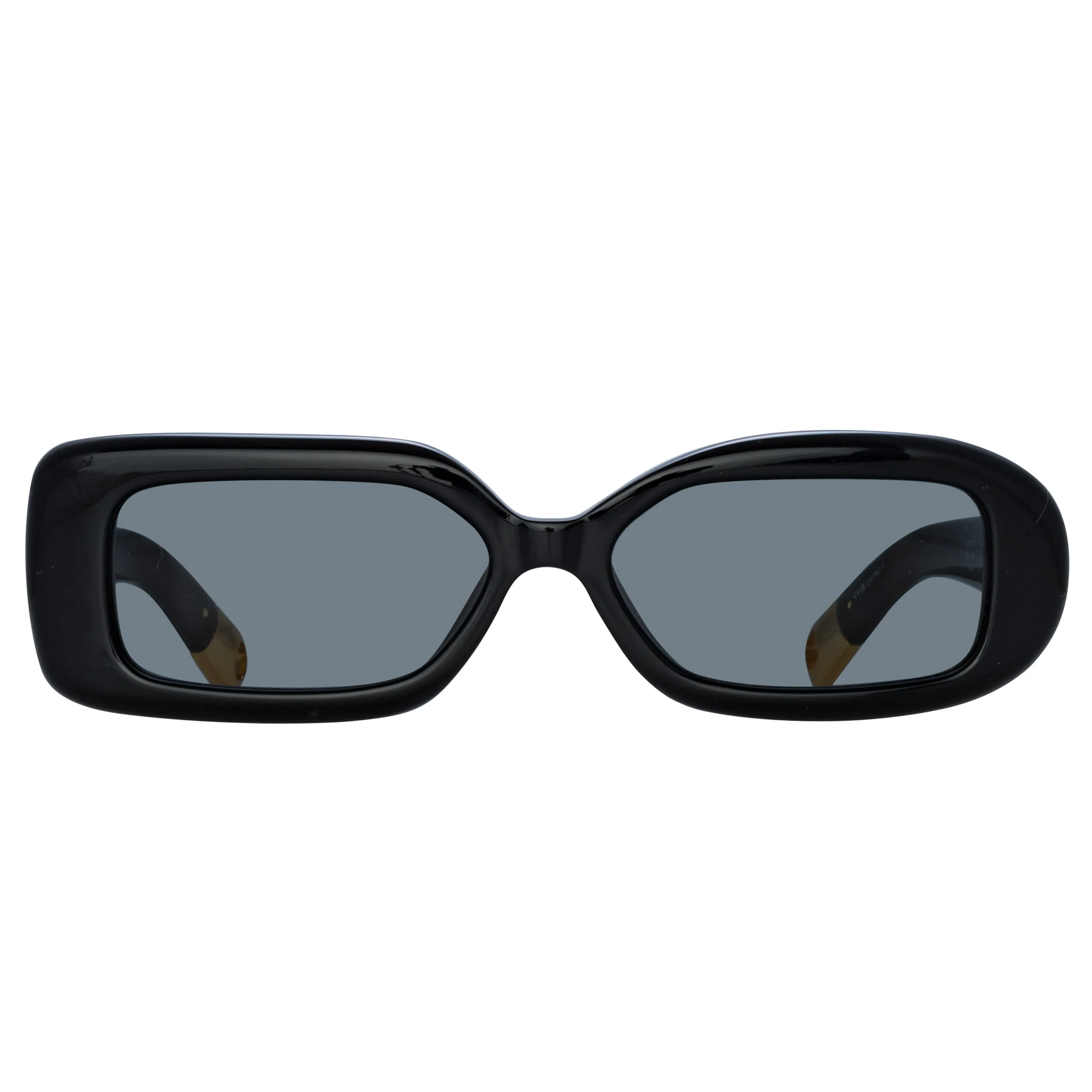 Rond Rectangular Sunglasses in Black by Jacquemus sold by Linda Farrow product image thumbnail 2