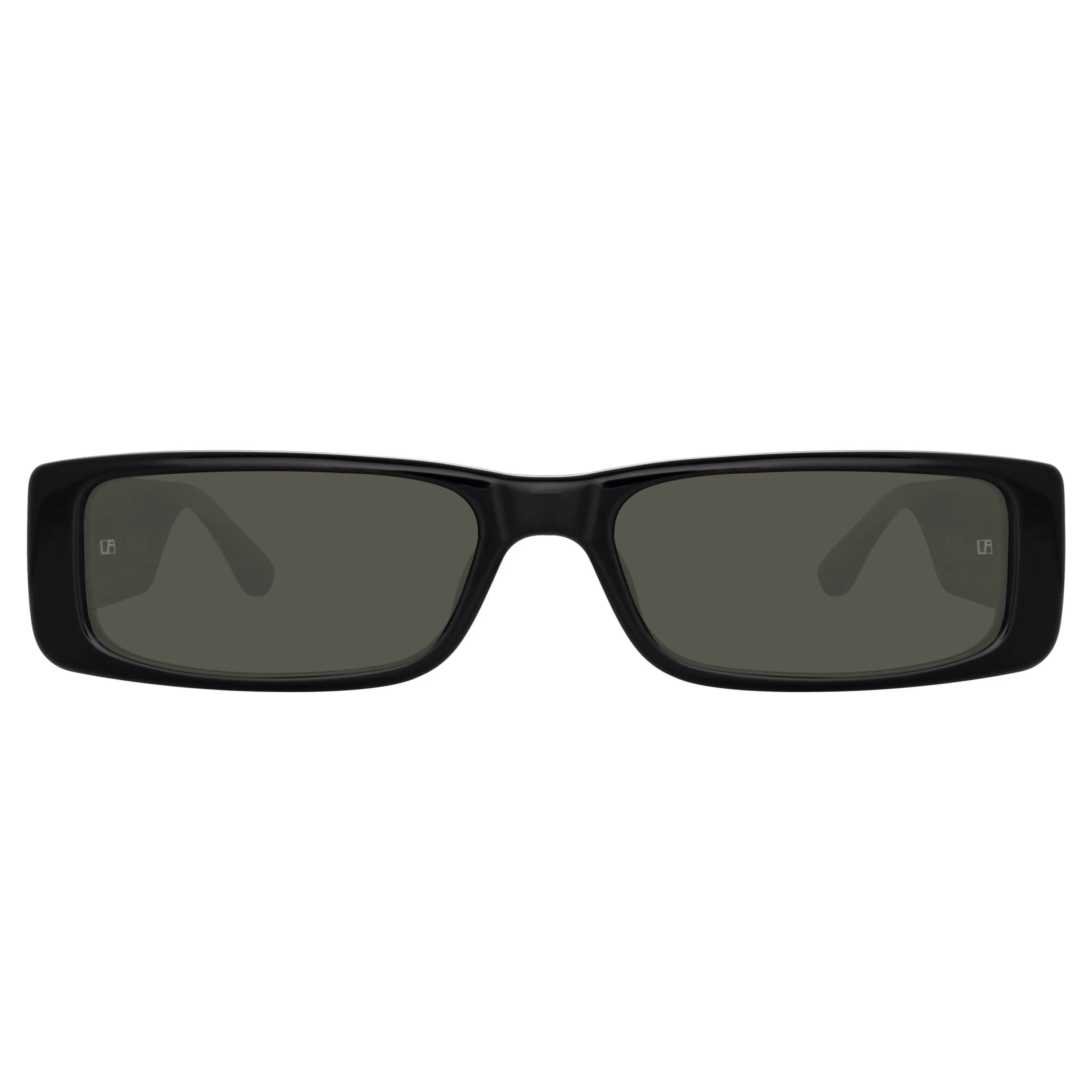 Dania Rectangular Sunglasses in Black sold by Linda Farrow product image thumbnail 2