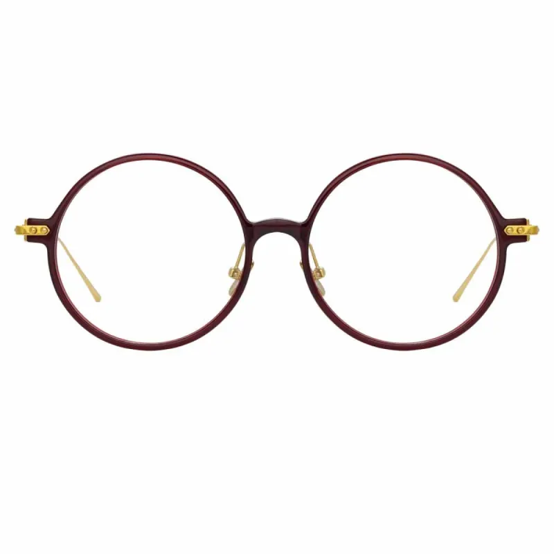 Linda Farrow Linear Savoye C4 Round Optical Frame sold by Linda Farrow