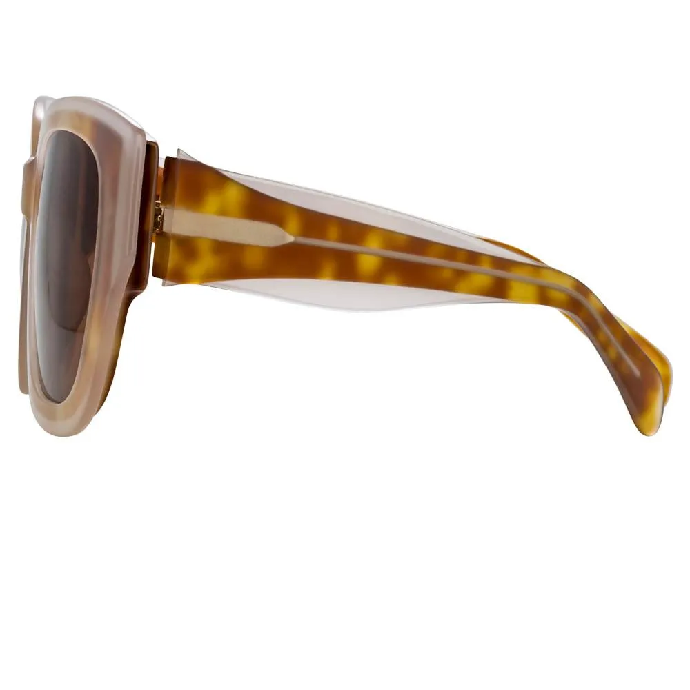 Matthew Williamson Senna D-Frame Sunglasses in Tortoiseshell sold by Linda Farrow product image thumbnail 4