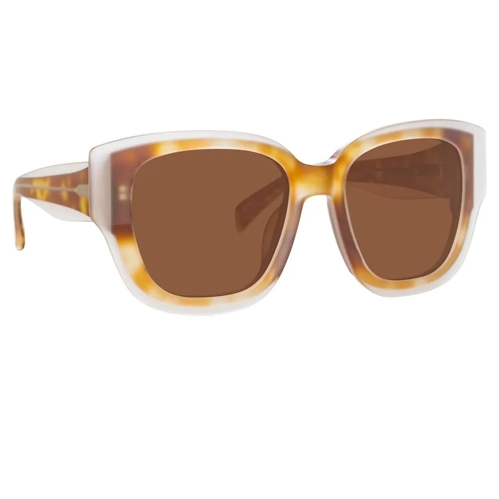 Matthew Williamson Senna D-Frame Sunglasses in Tortoiseshell sold by Linda Farrow product image thumbnail 3