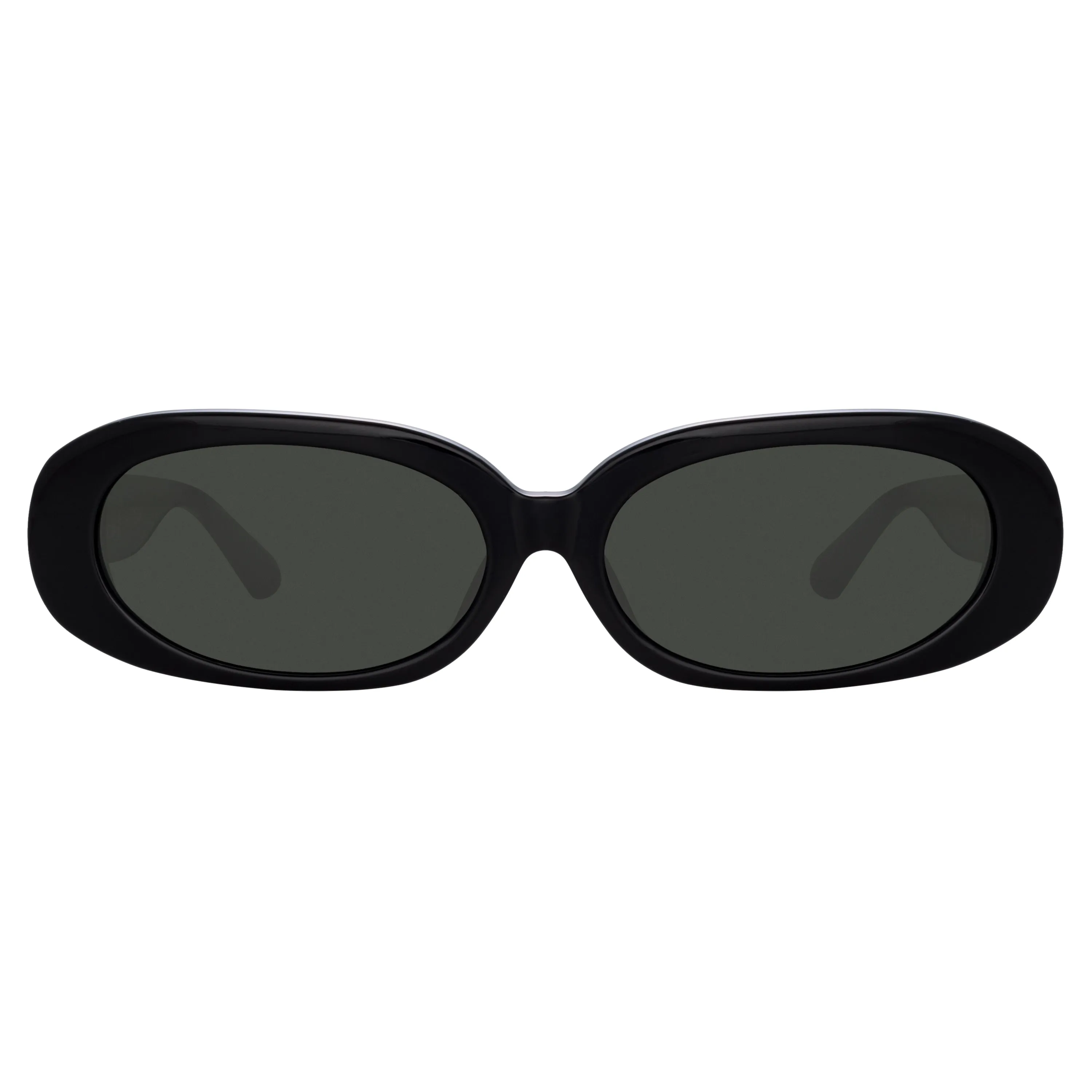 Cara Oval Sunglasses in Black sold by Linda Farrow product image thumbnail 3
