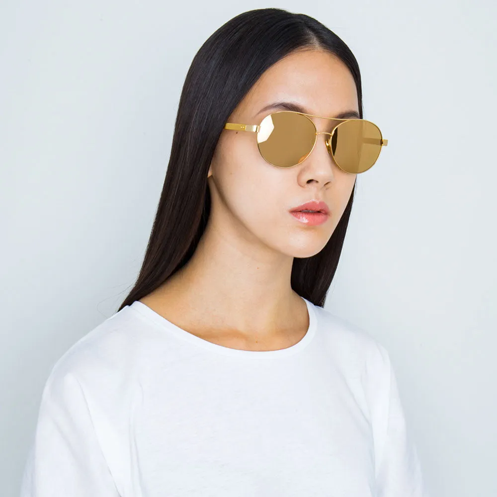 Linda Farrow 559 C1 Aviator Sunglasses sold by Linda Farrow product image thumbnail 5