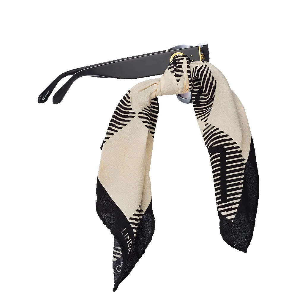 Amber D-Frame Sunglasses in Black sold by Linda Farrow product image thumbnail 3