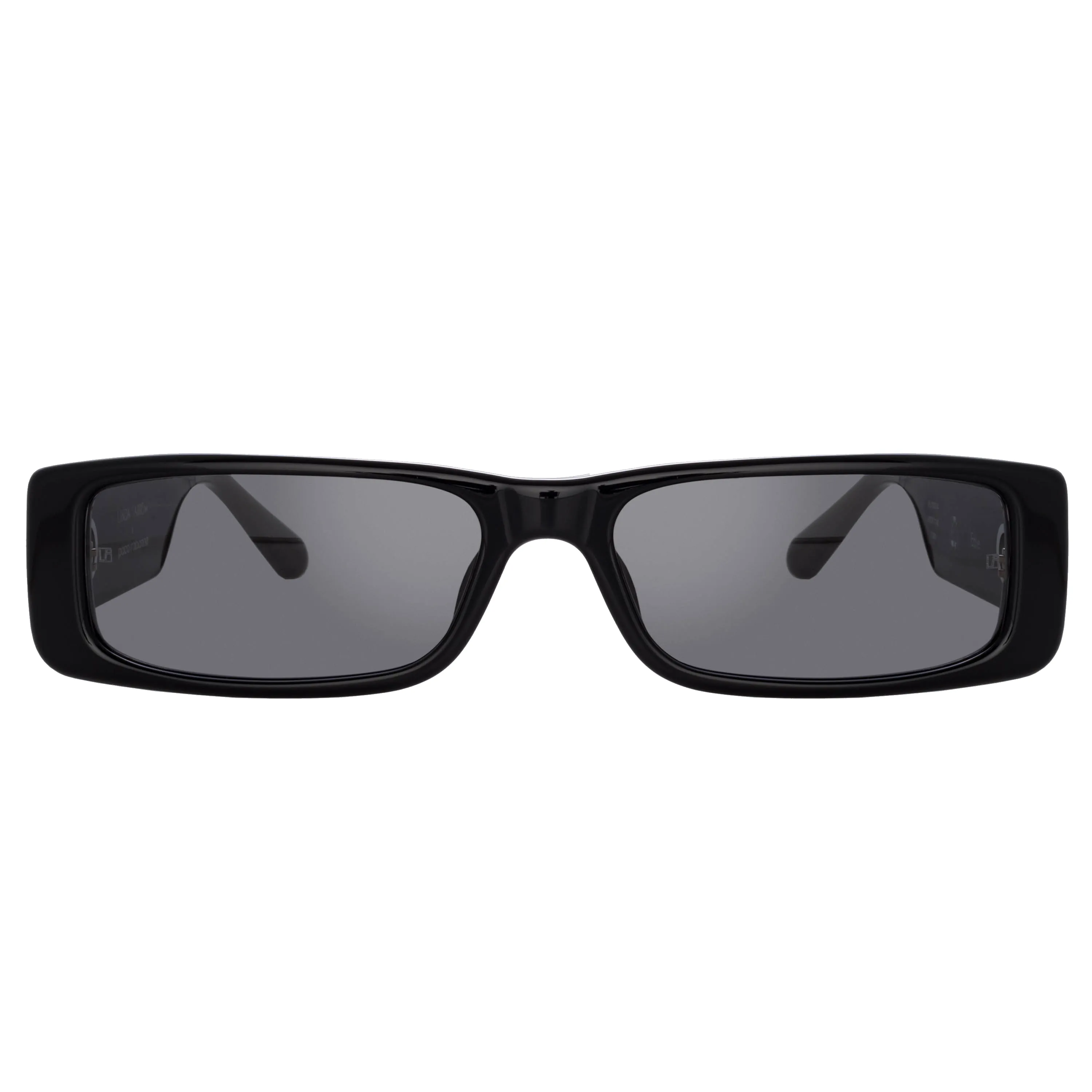 Dania Rectangular Sunglasses in Black sold by Linda Farrow product image thumbnail 2