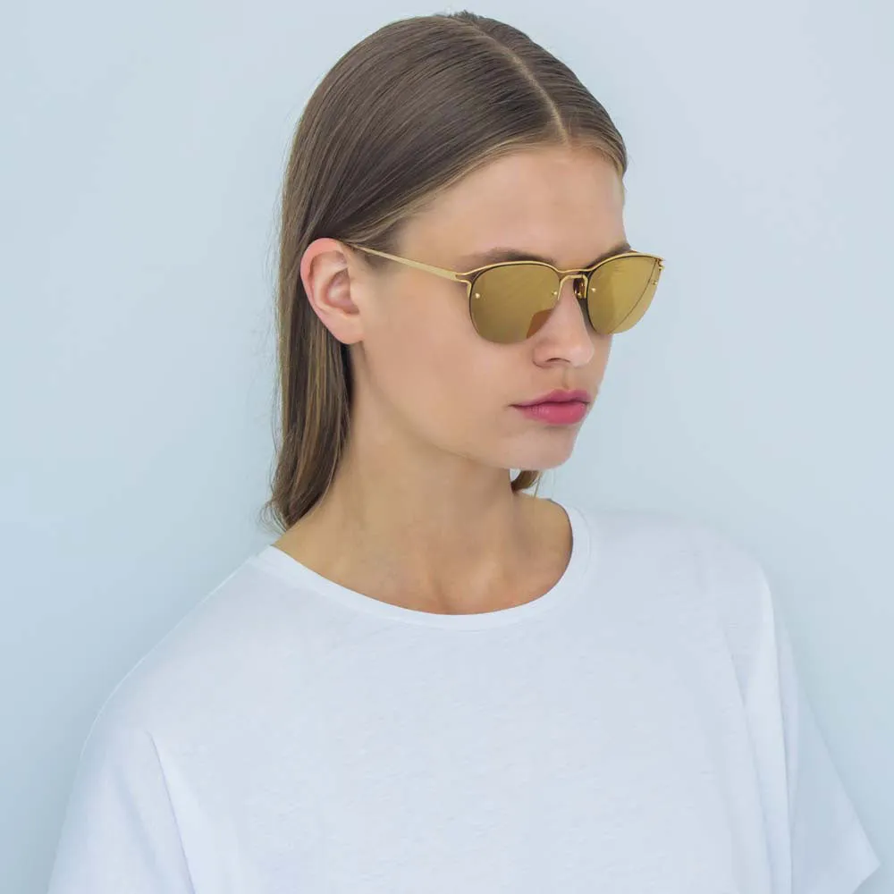 Linda Farrow 538 C1 Browline Sunglasses sold by Linda Farrow product image thumbnail 5