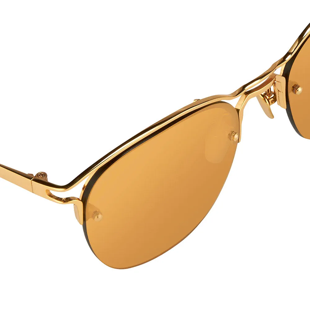 Linda Farrow 538 C1 Browline Sunglasses sold by Linda Farrow product image thumbnail 4