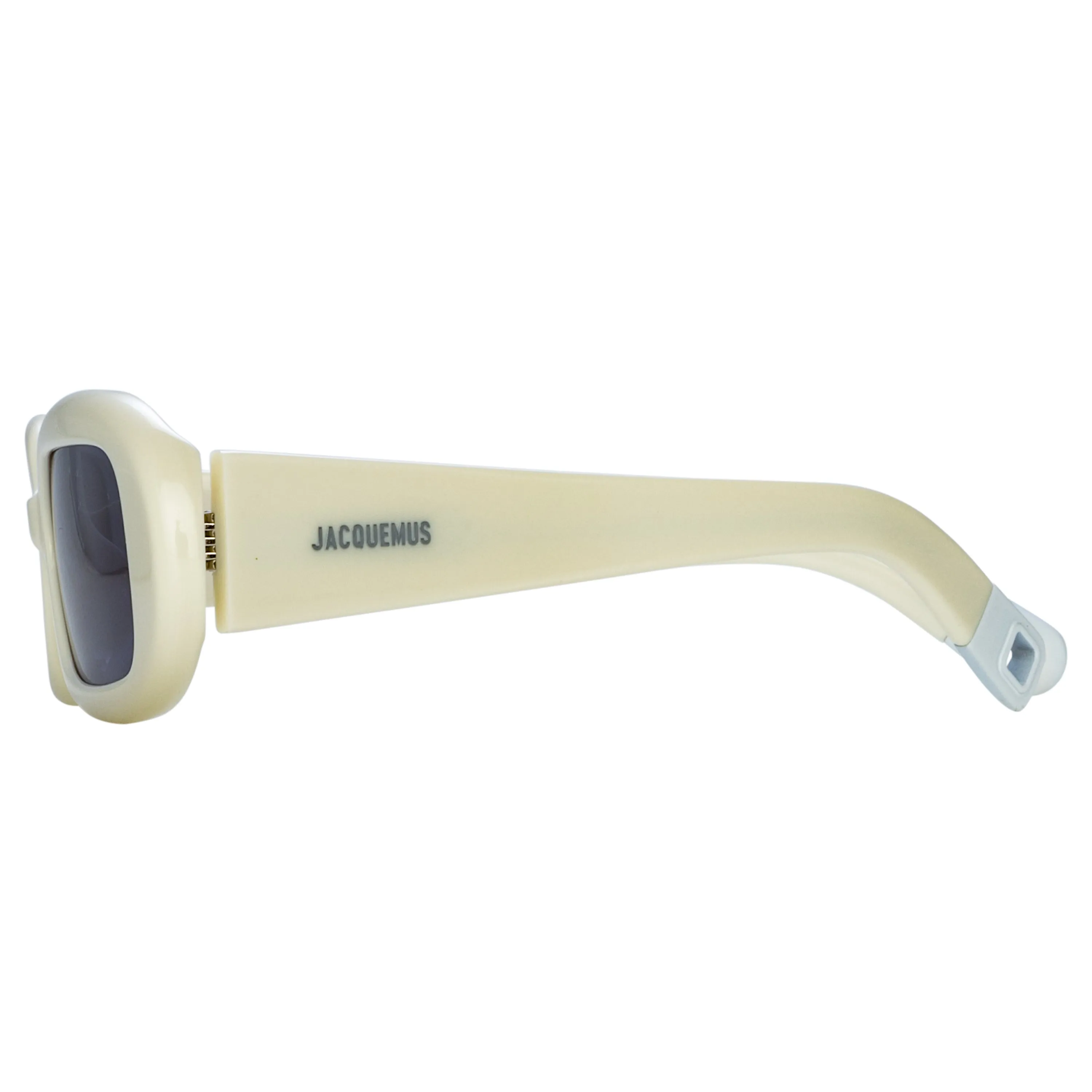 Rond Rectangular Sunglasses in White by Jacquemus sold by Linda Farrow product image thumbnail 4