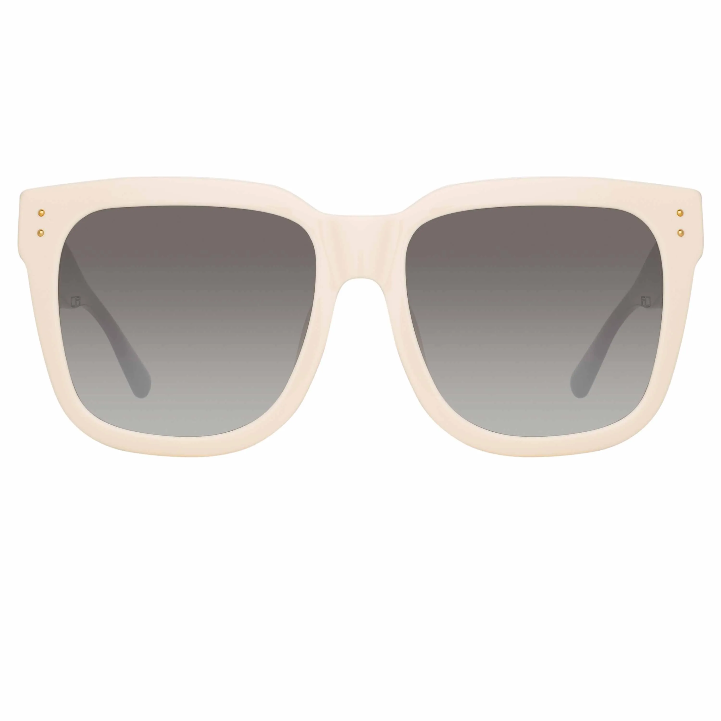 Freya Square Sunglasses in Cream and Black sold by Linda Farrow product image thumbnail 2