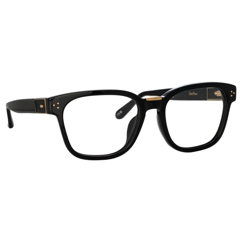 Steffen Optical D-Frame in Black sold by Linda Farrow