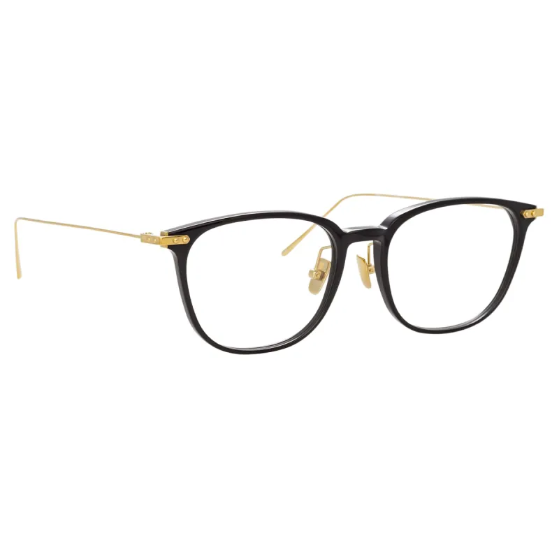 Wright A Rectangular Optical Frame in Black sold by Linda Farrow