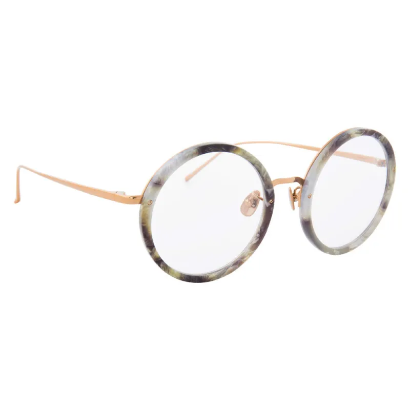 Linda Farrow Tracy C54 Round Optical Frame sold by Linda Farrow