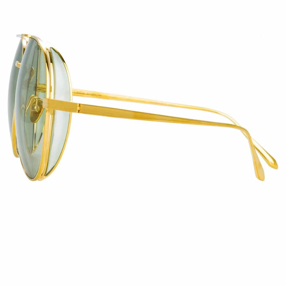 Linda Farrow Ace C7 Aviator Sunglasses sold by Linda Farrow product image thumbnail 3