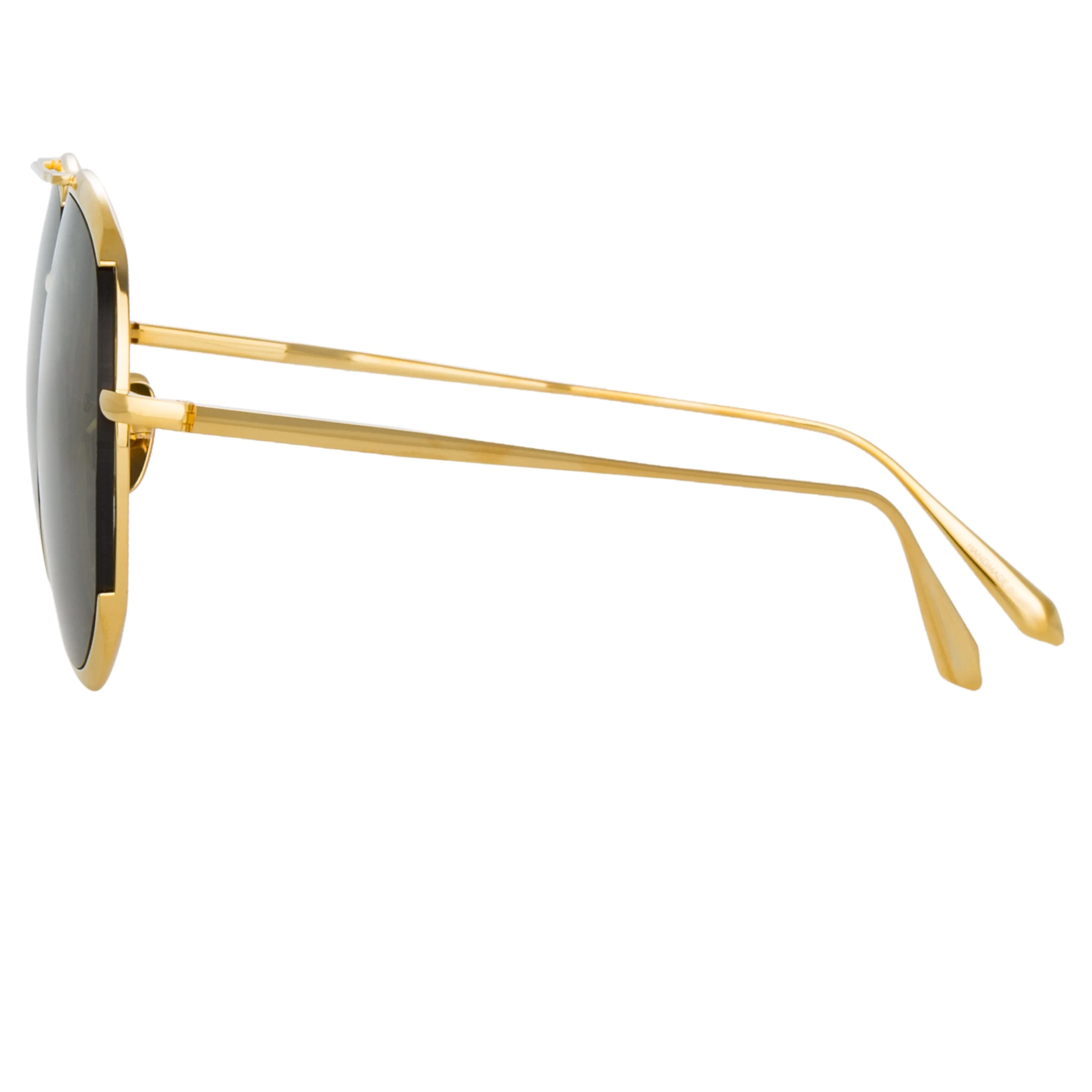 Matisse Aviator Sunglasses in Yellow Gold sold by Linda Farrow product image thumbnail 5