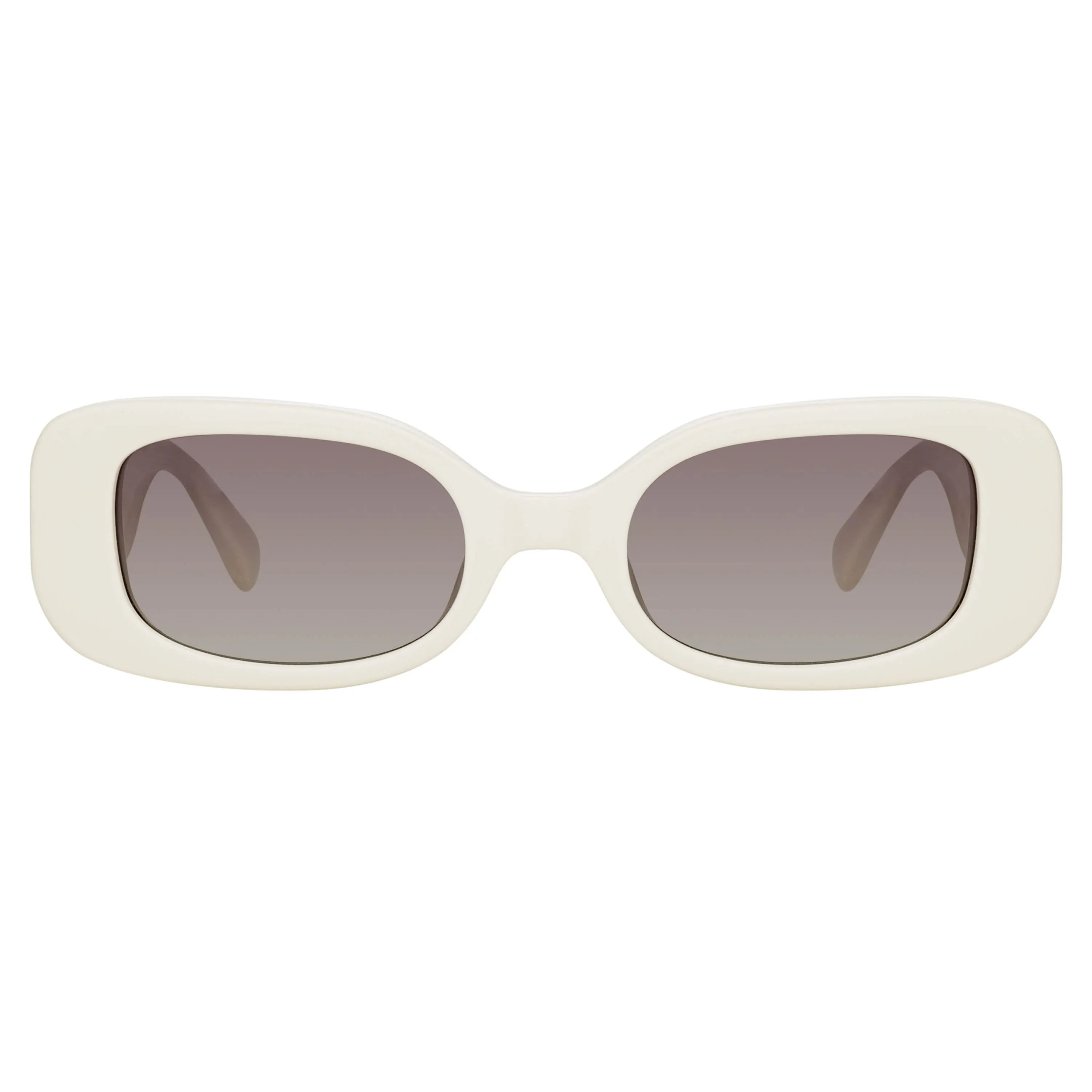 Lola Rectangular Sunglasses in White sold by Linda Farrow product image thumbnail 2