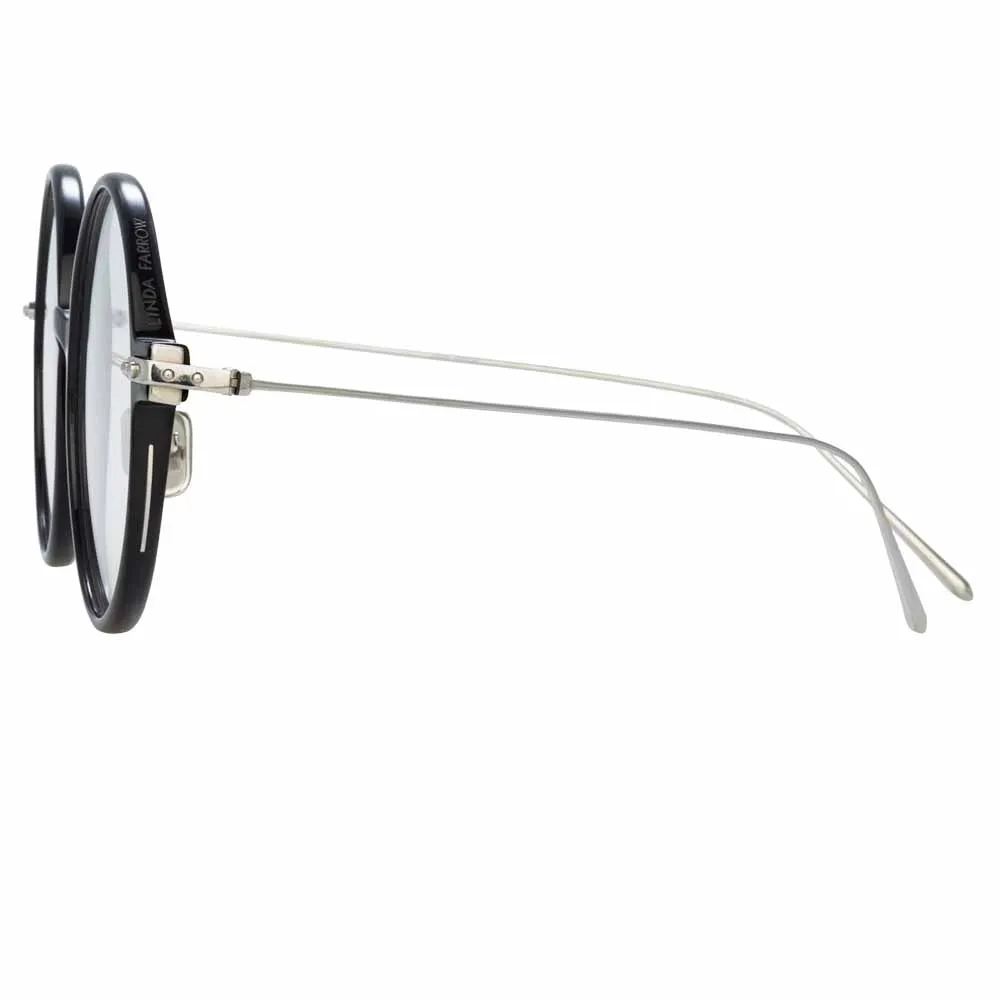 Linda Farrow Linear Savoye C2 Round Optical Frame sold by Linda Farrow product image thumbnail 4
