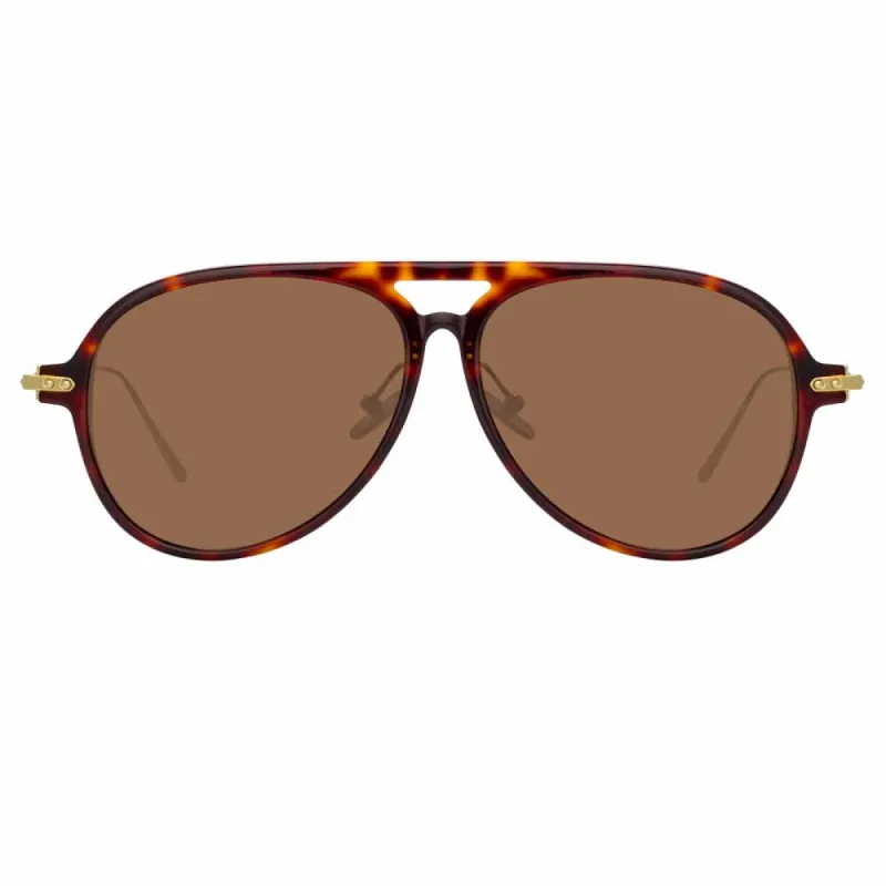 Linda Farrow Linear Gilles C4 Aviator Sunglasses sold by Linda Farrow