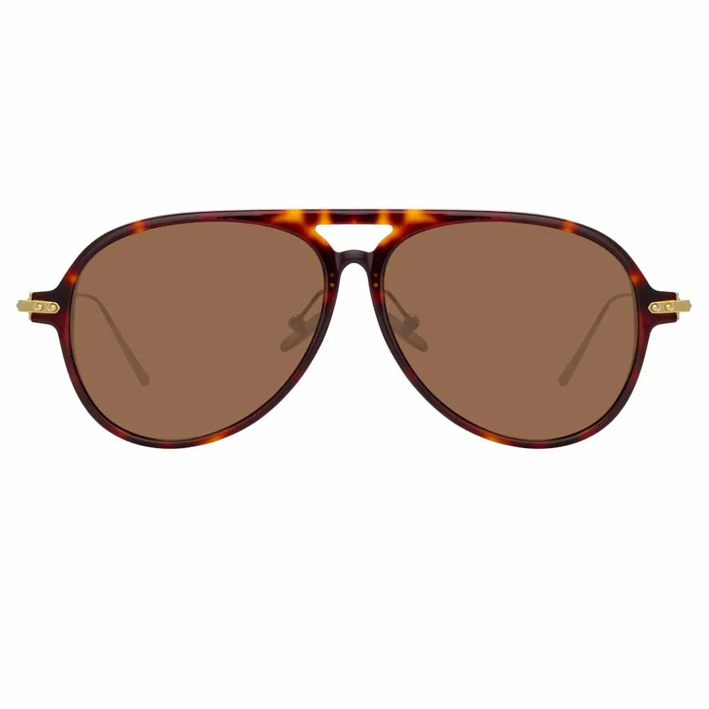 Linda Farrow Linear Gilles C4 Aviator Sunglasses sold by Linda Farrow
